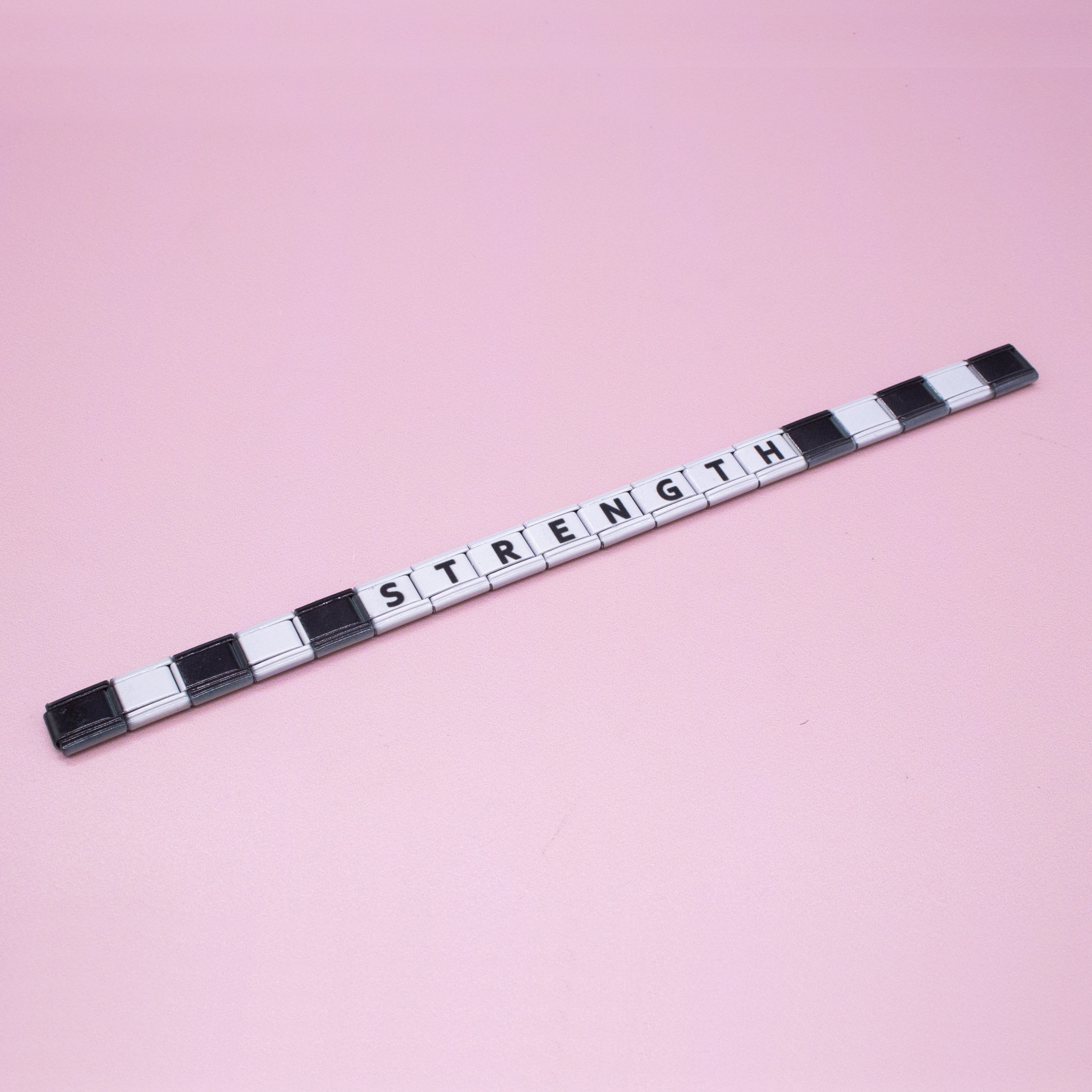 Charm Link Word Bracelet