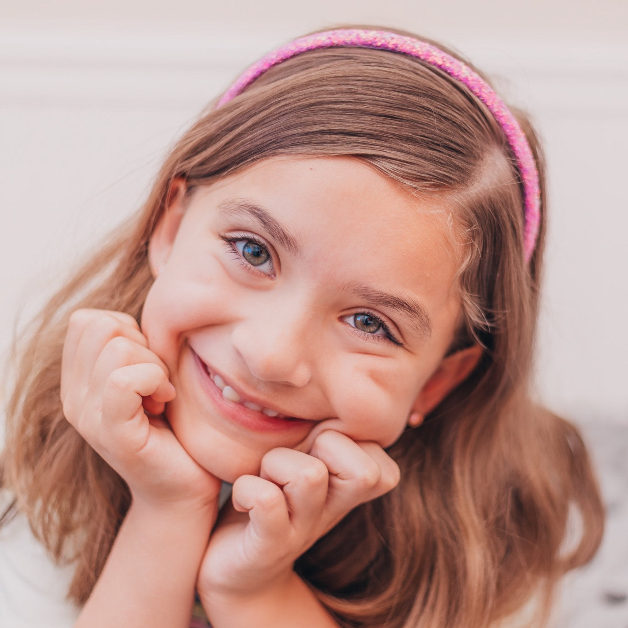 6 Non - Slip Glitter Headbands - FROG SAC