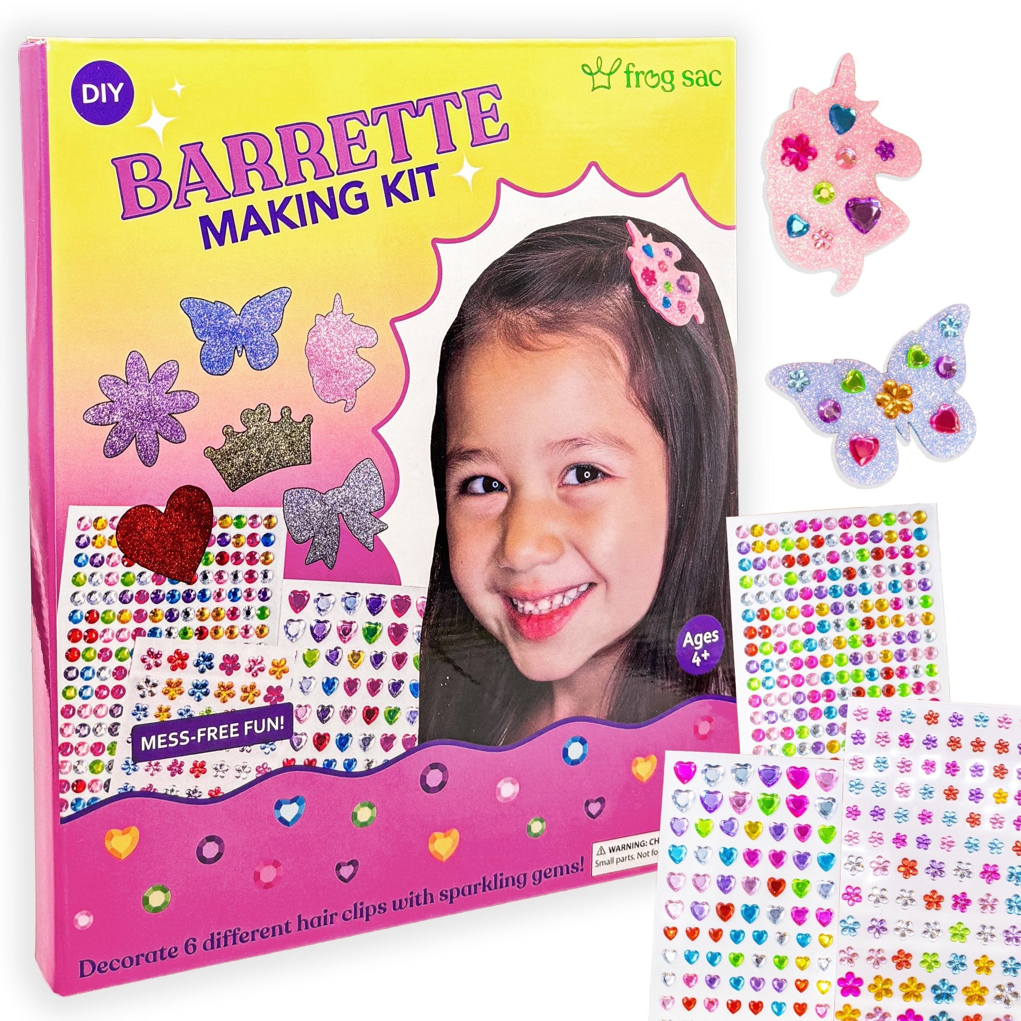 Barrette Making Kit - DIY Crafts for Kids - FROG SAC