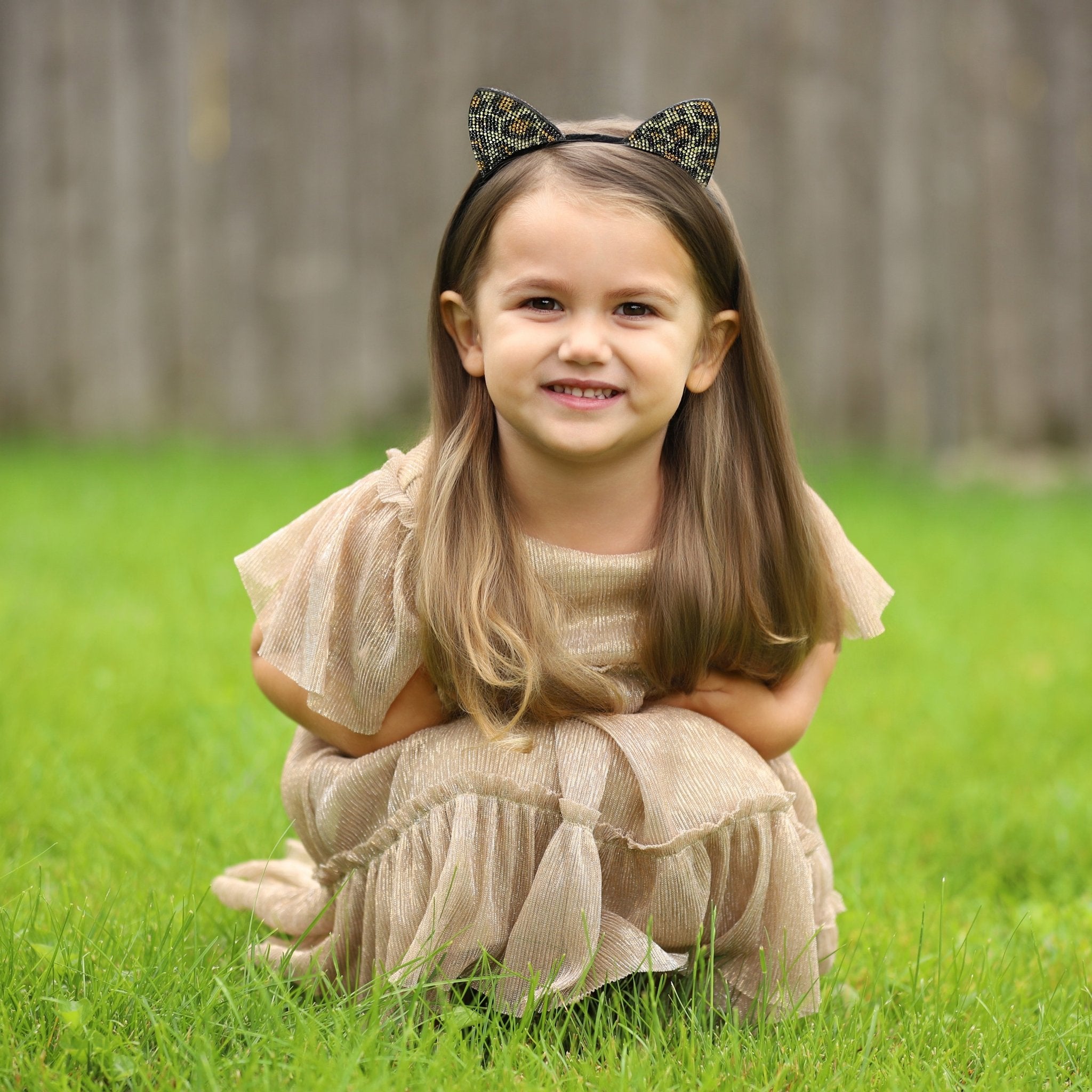 Cat Ears Headband - Dual Sided Rhinestone - FROG SAC