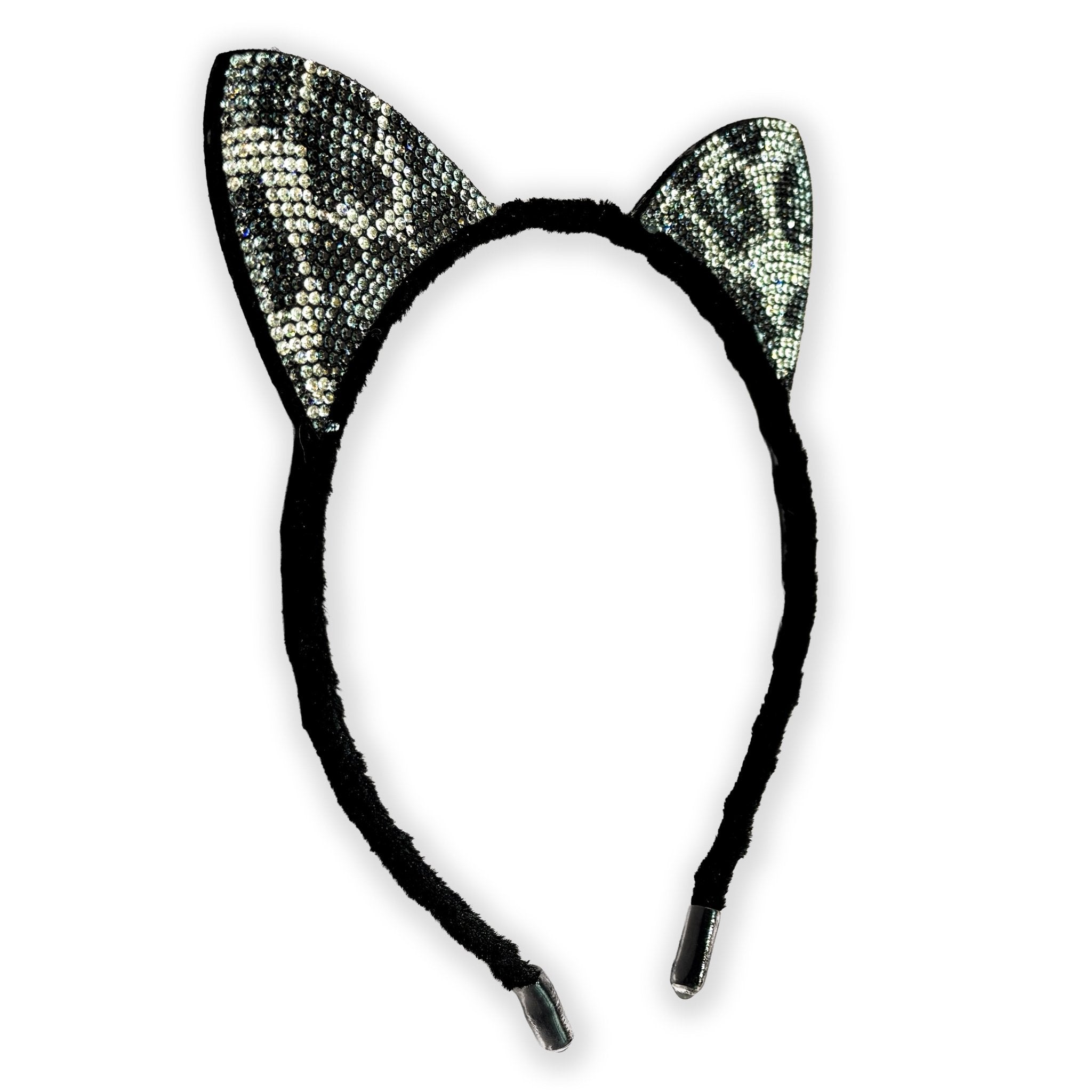 Cat Ears Headband - Dual Sided Rhinestone - FROG SAC