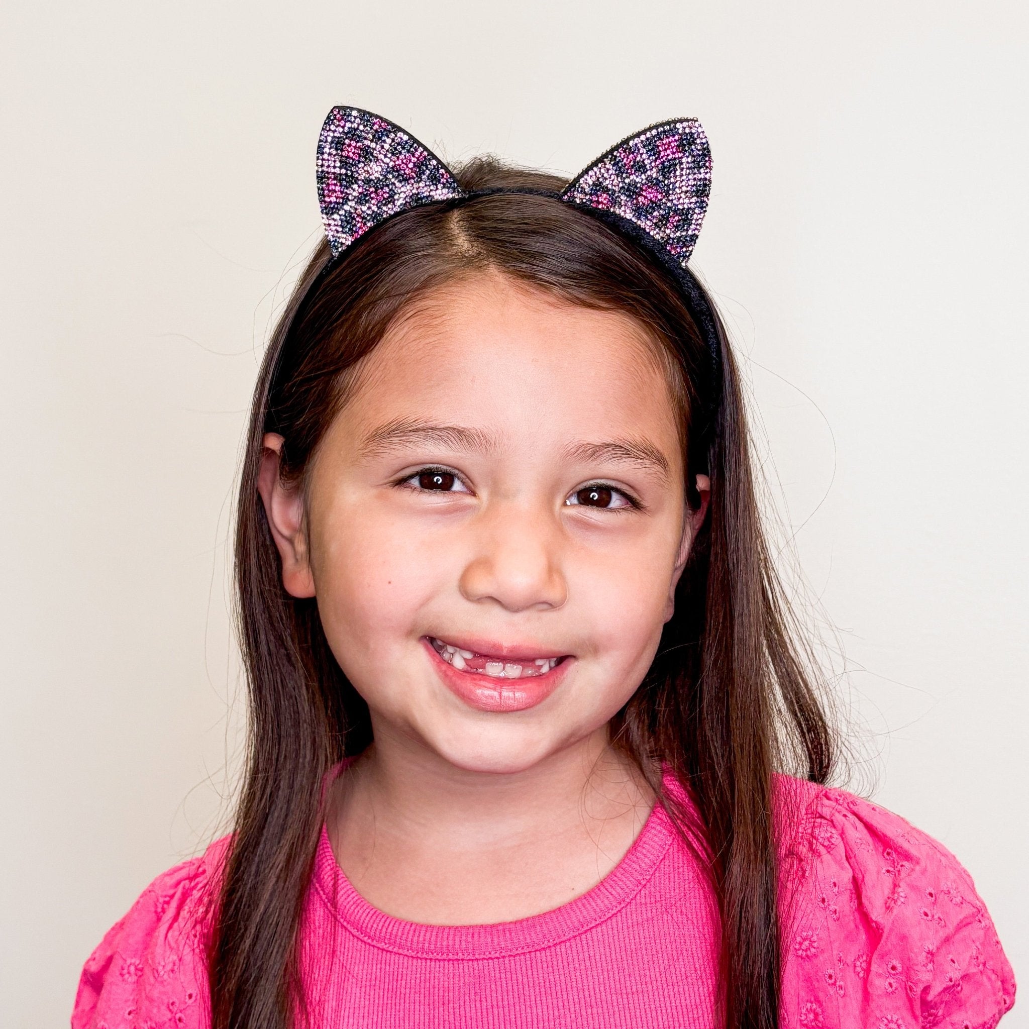 Cat Ears Headband - Dual Sided Rhinestone - FROG SAC