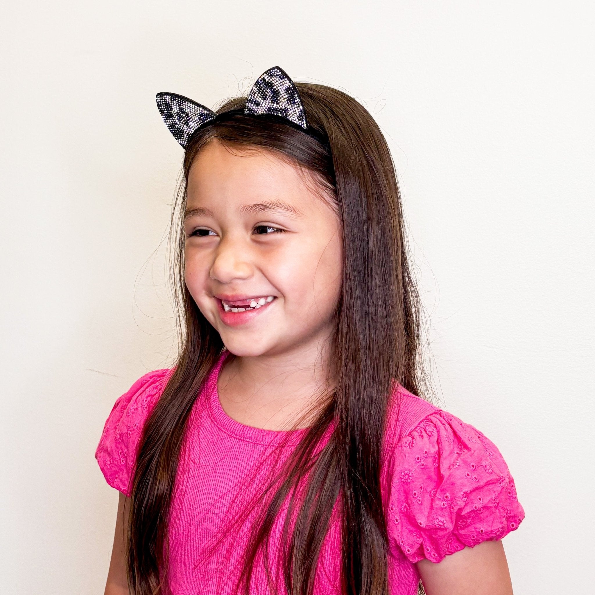 Cat Ears Headband - Dual Sided Rhinestone - FROG SAC