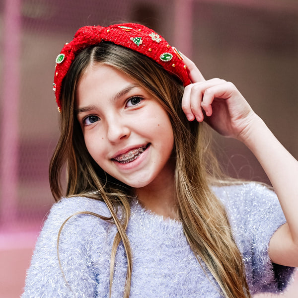 Lot of 3 INC tweed headband & scrunchies, Guess red headband NWT Red tweed headband - Coco – Scrunchie is back main image 4