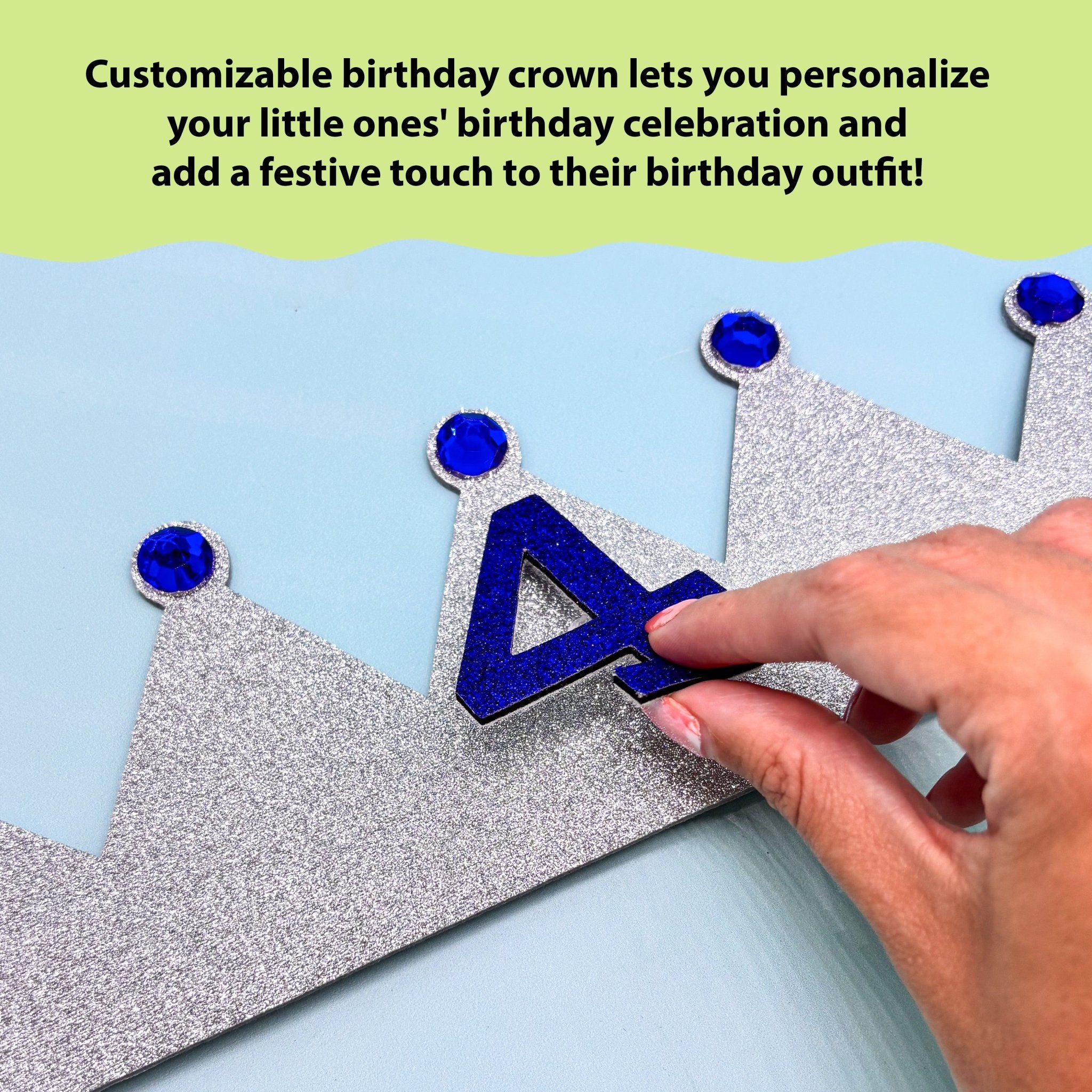 Interchangeable Happy Birthday Crown (1-5 Years) - FROG SAC