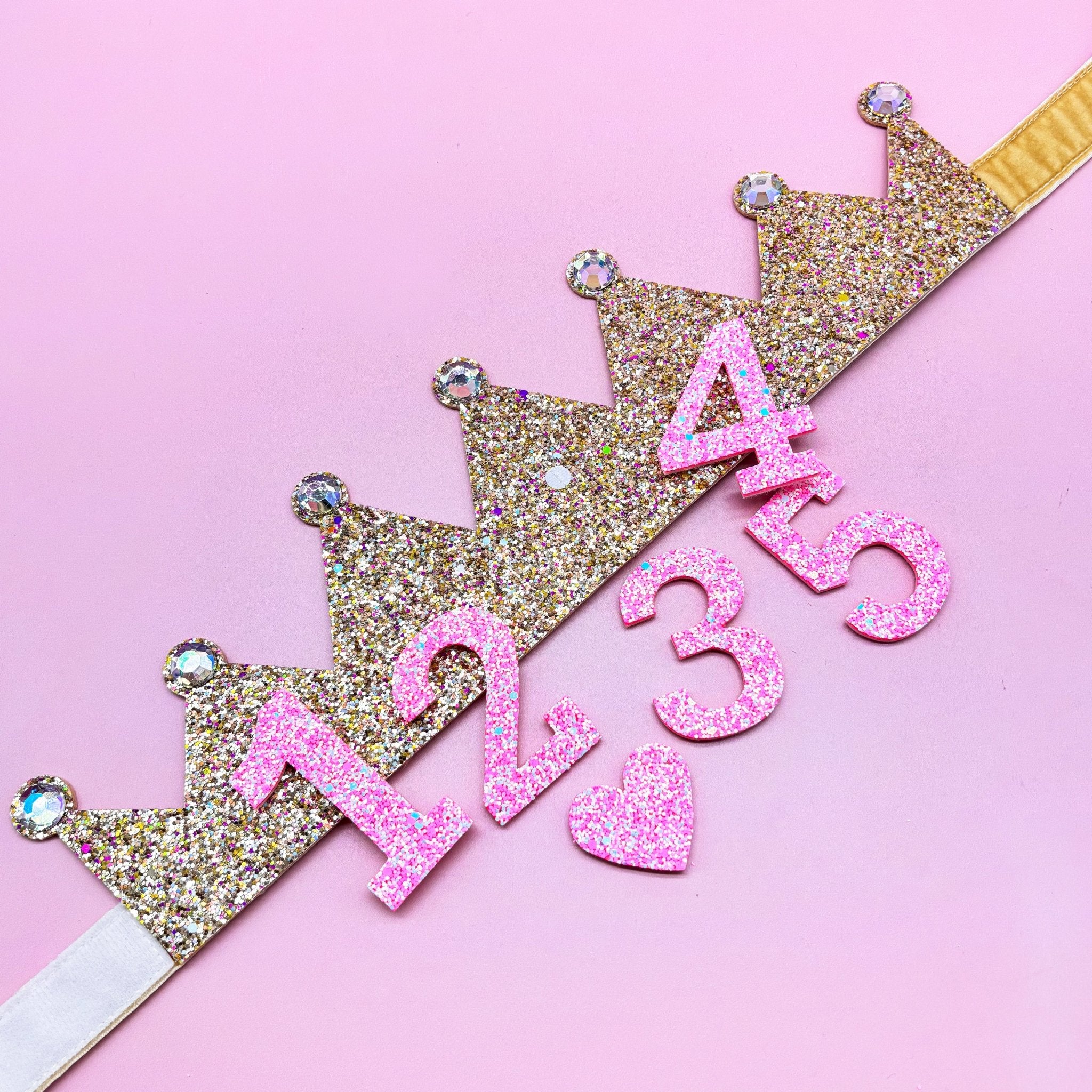Interchangeable Happy Birthday Crown (1-5 Years) - FROG SAC