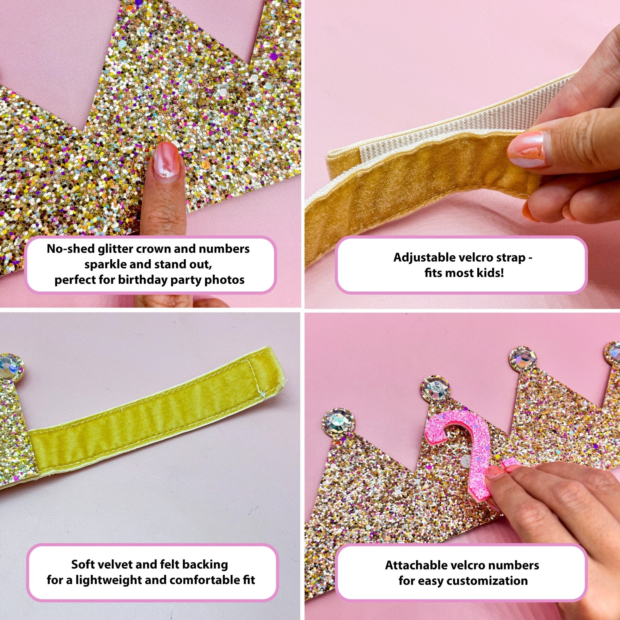 Interchangeable Happy Birthday Crown (1-5 Years) - FROG SAC