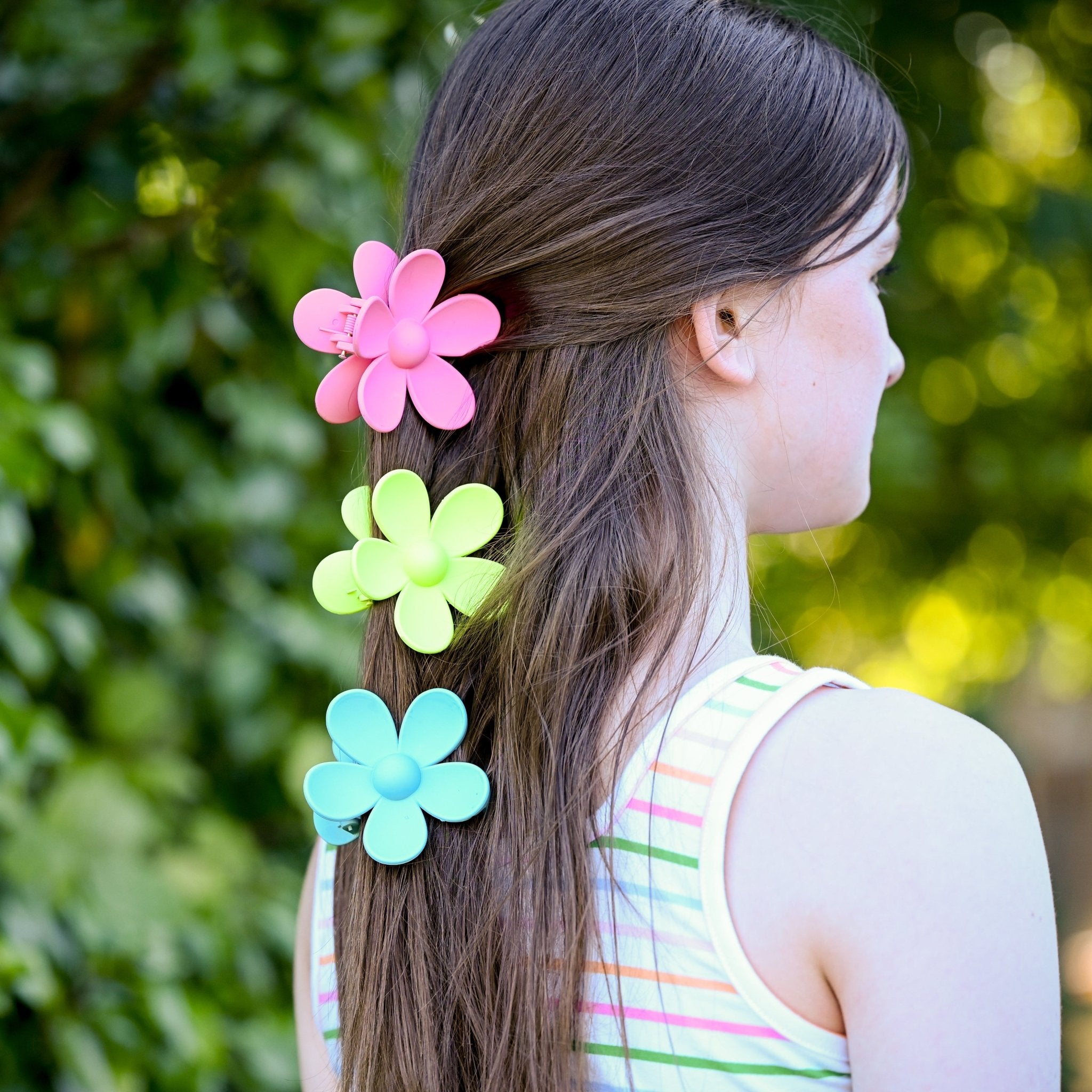 Matte Hair Claw Clip - Large Daisy Flower - FROG SAC