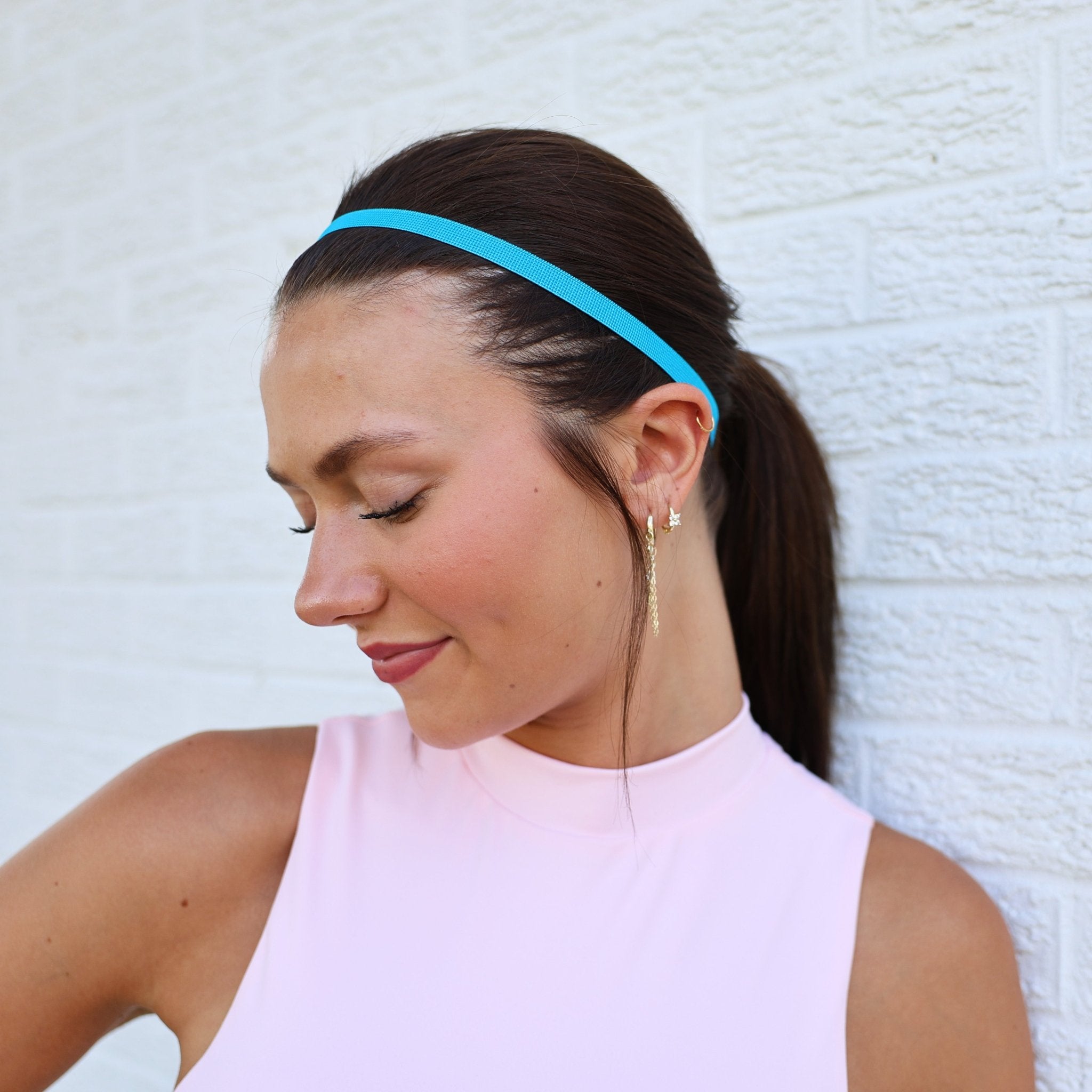 No Slip Elastic Tie Dye Sports Headbands - 5 Pack - FROG SAC