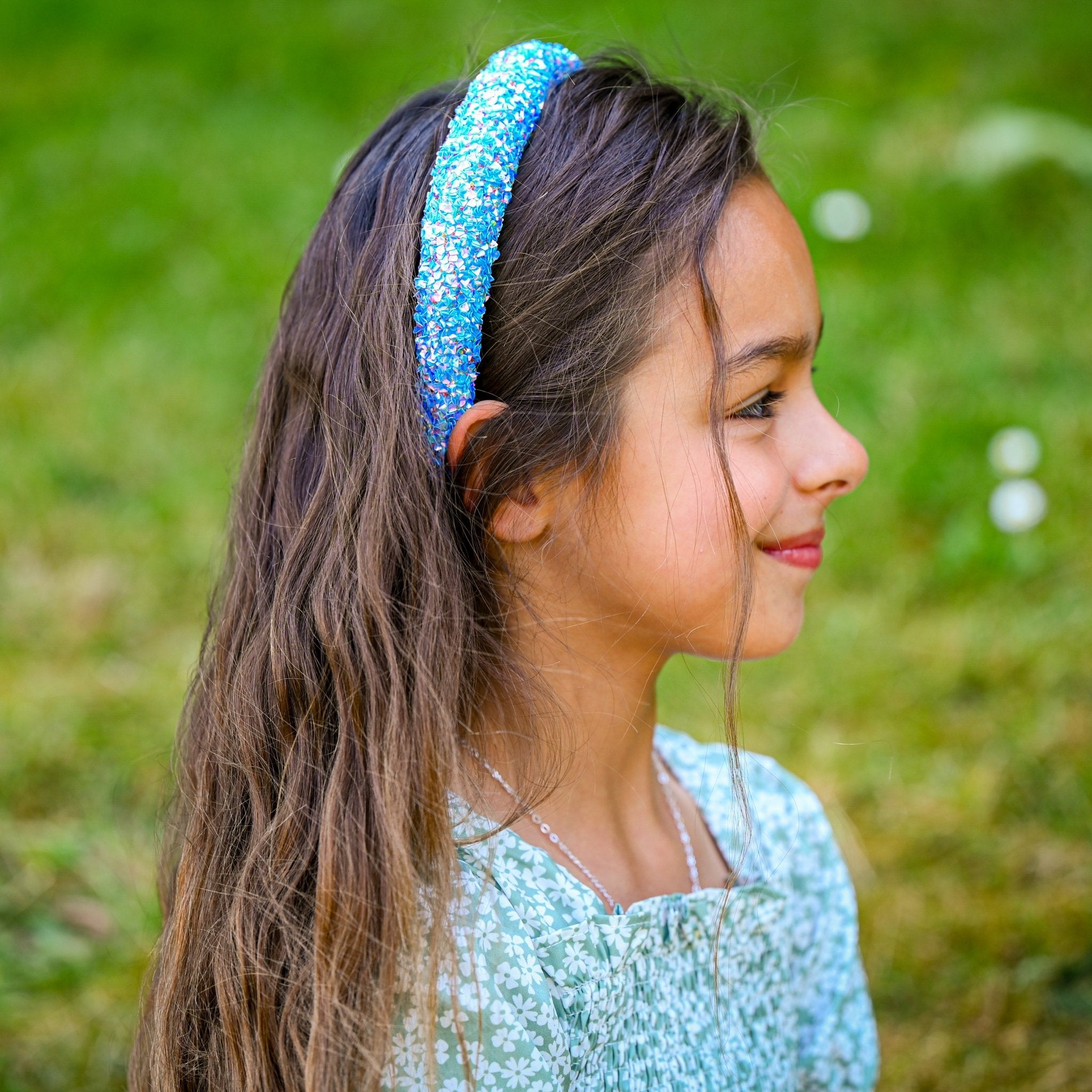 Padded Sparkly Headband - Chunky Sequin Hair Band - FROG SAC