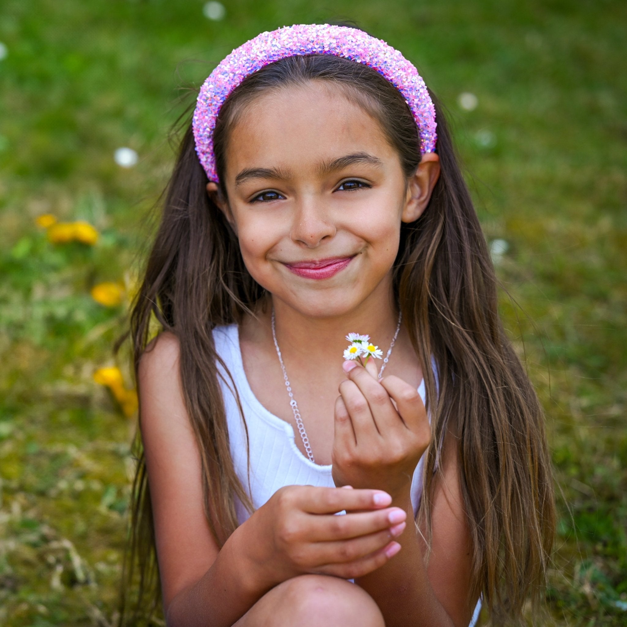Padded Sparkly Headband - Chunky Sequin Hair Band - FROG SAC