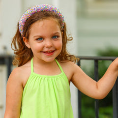 Padded Sparkly Headband - Chunky Sequin Hair Band - FROG SAC