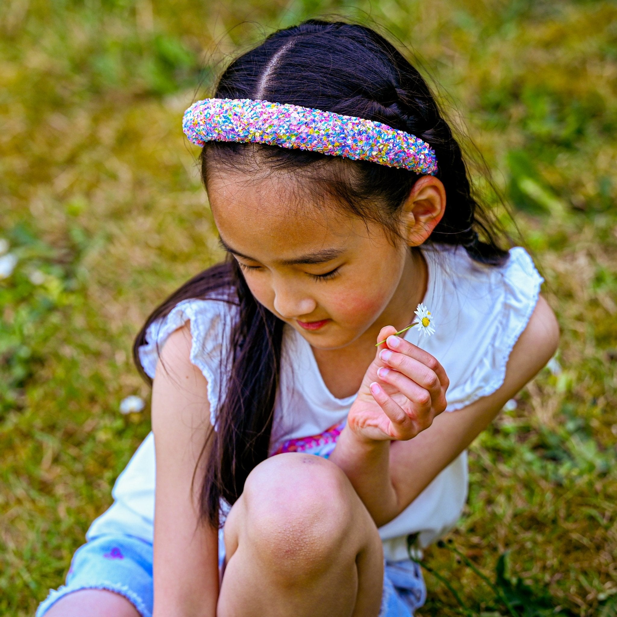Padded Sparkly Headband - Chunky Sequin Hair Band - FROG SAC