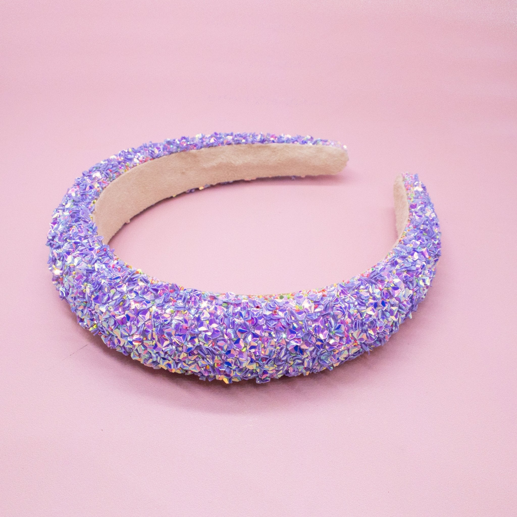 Padded Sparkly Headband - Chunky Sequin Hair Band - FROG SAC