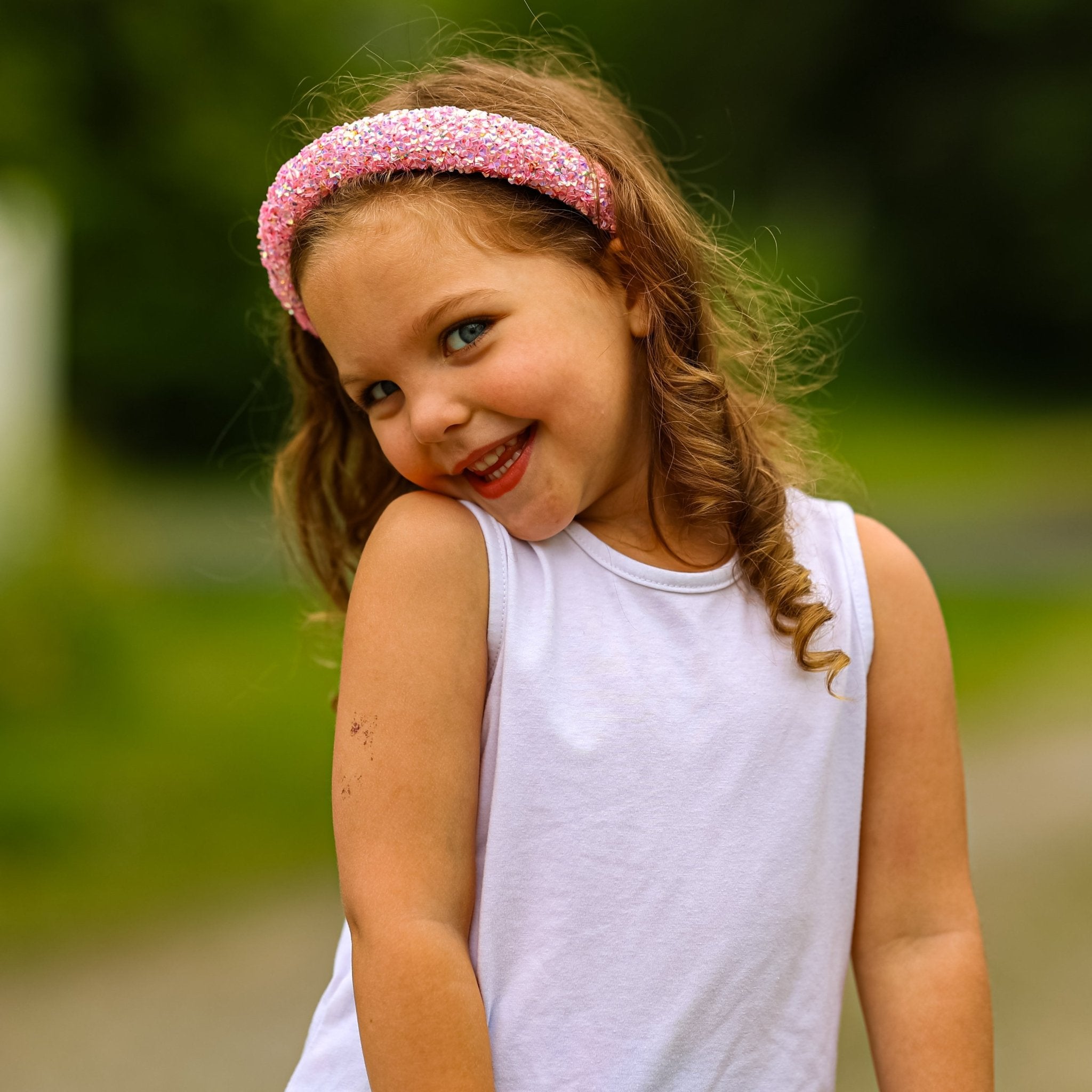 Padded Sparkly Headband - Chunky Sequin Hair Band - FROG SAC