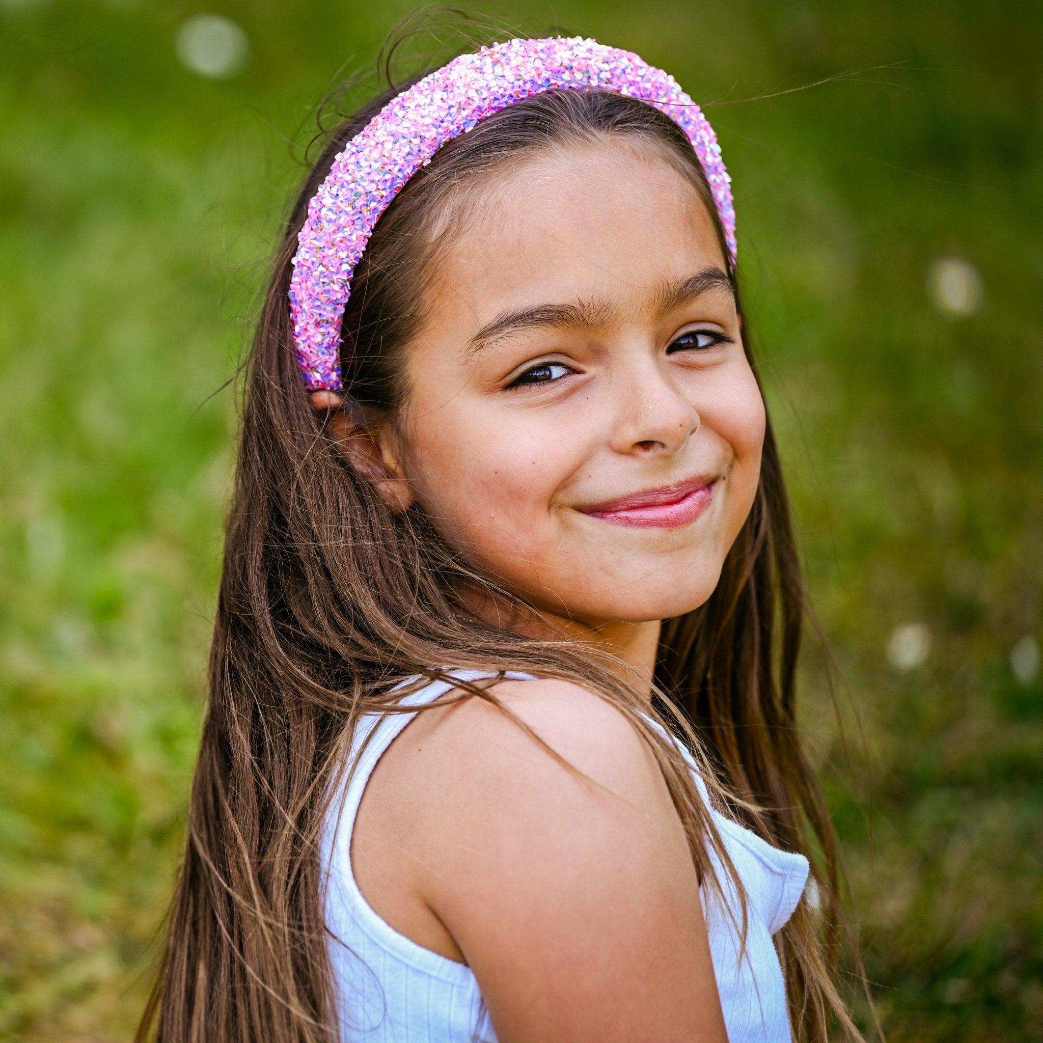 Padded Sparkly Headband - Chunky Sequin Hair Band - FROG SAC