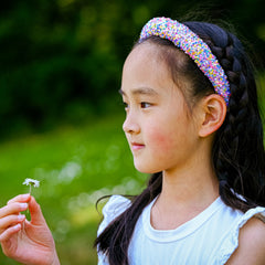 Padded Sparkly Headband - Chunky Sequin Hair Band - FROG SAC