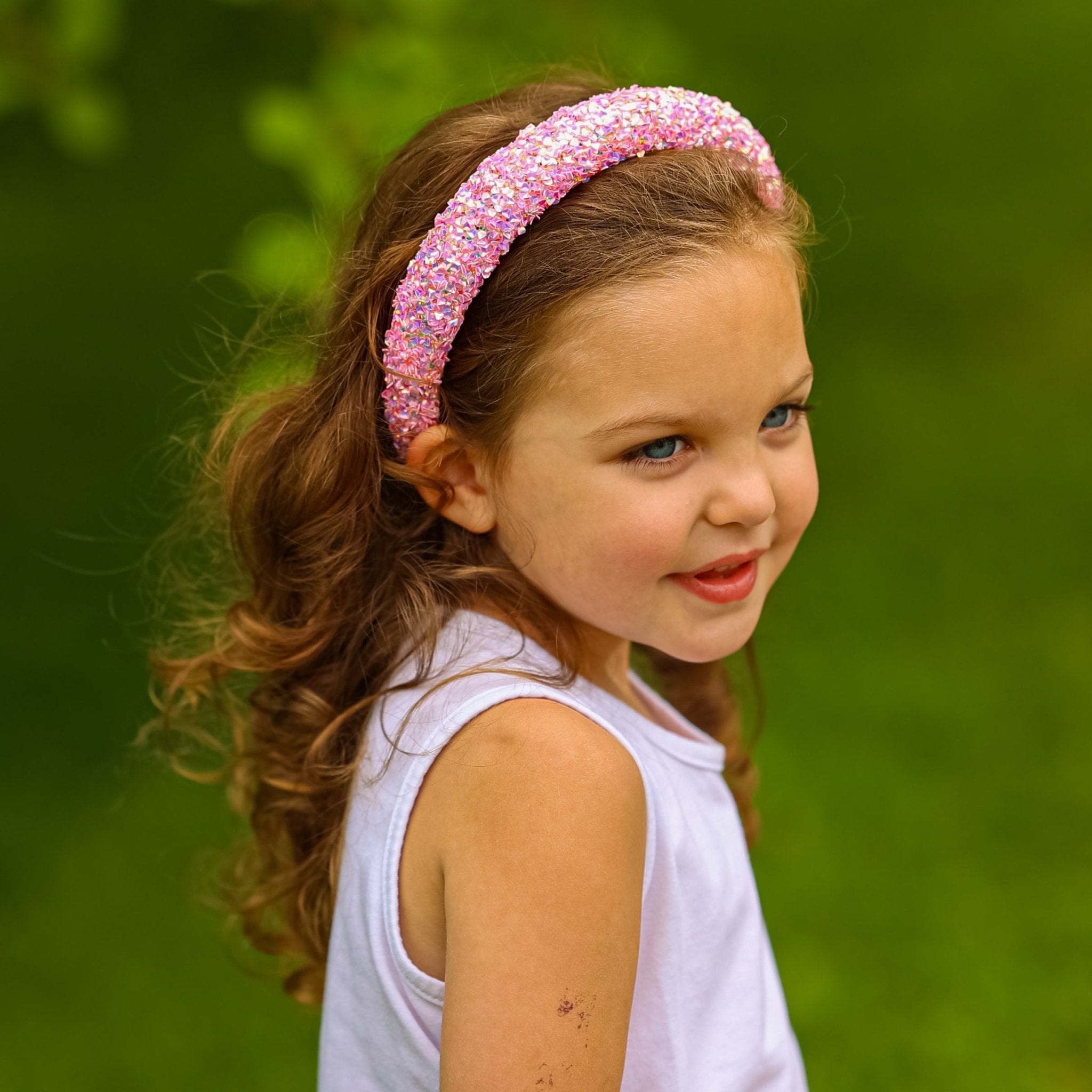 Padded Sparkly Headband - Chunky Sequin Hair Band - FROG SAC