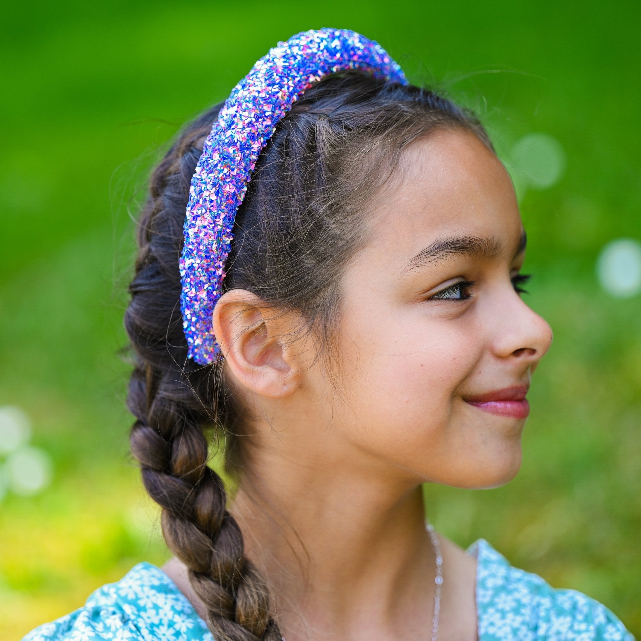 Padded Sparkly Headband - Chunky Sequin Hair Band - FROG SAC