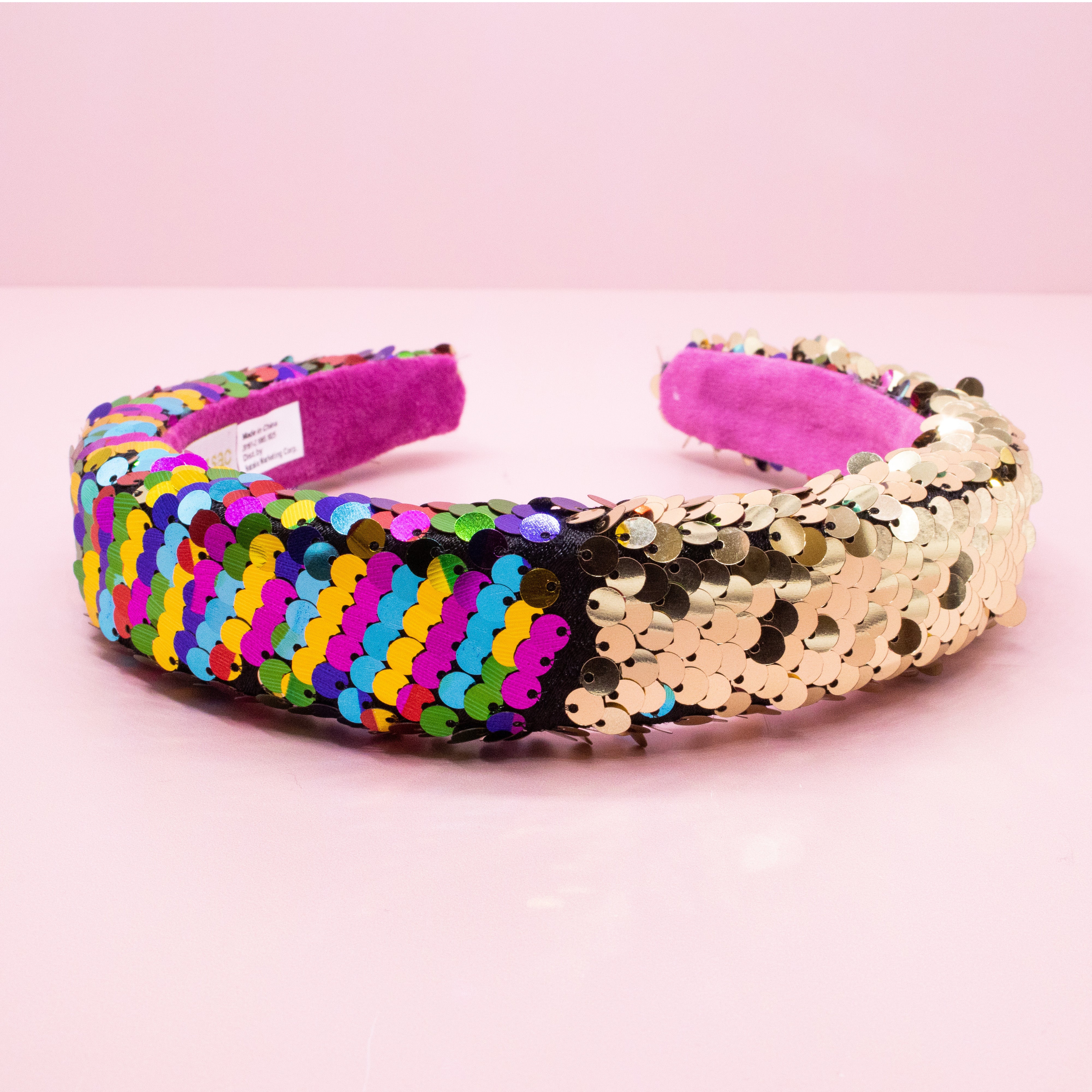 Reversible Sequin Headband - Kids Padded Hair Band
