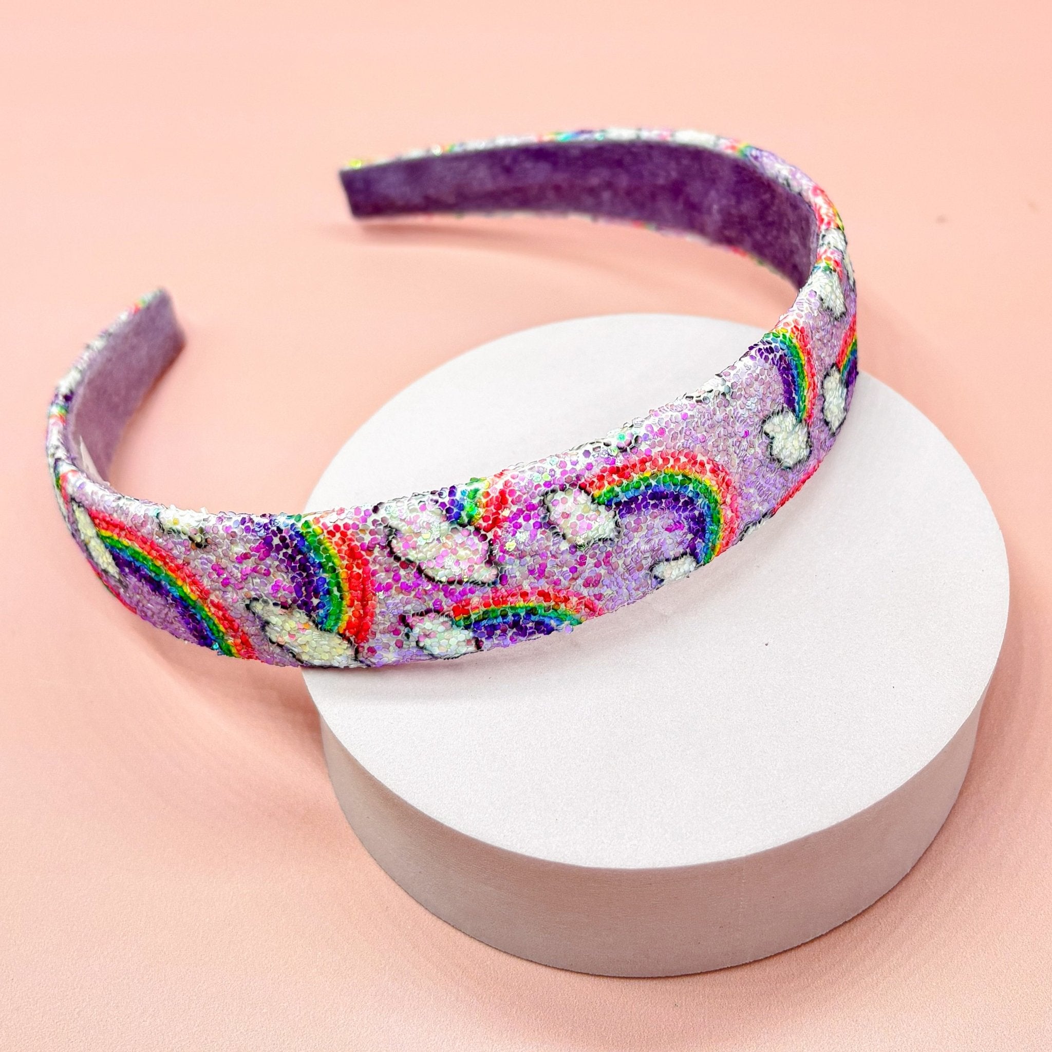 Rainbow Glitter Headband - FROG SAC