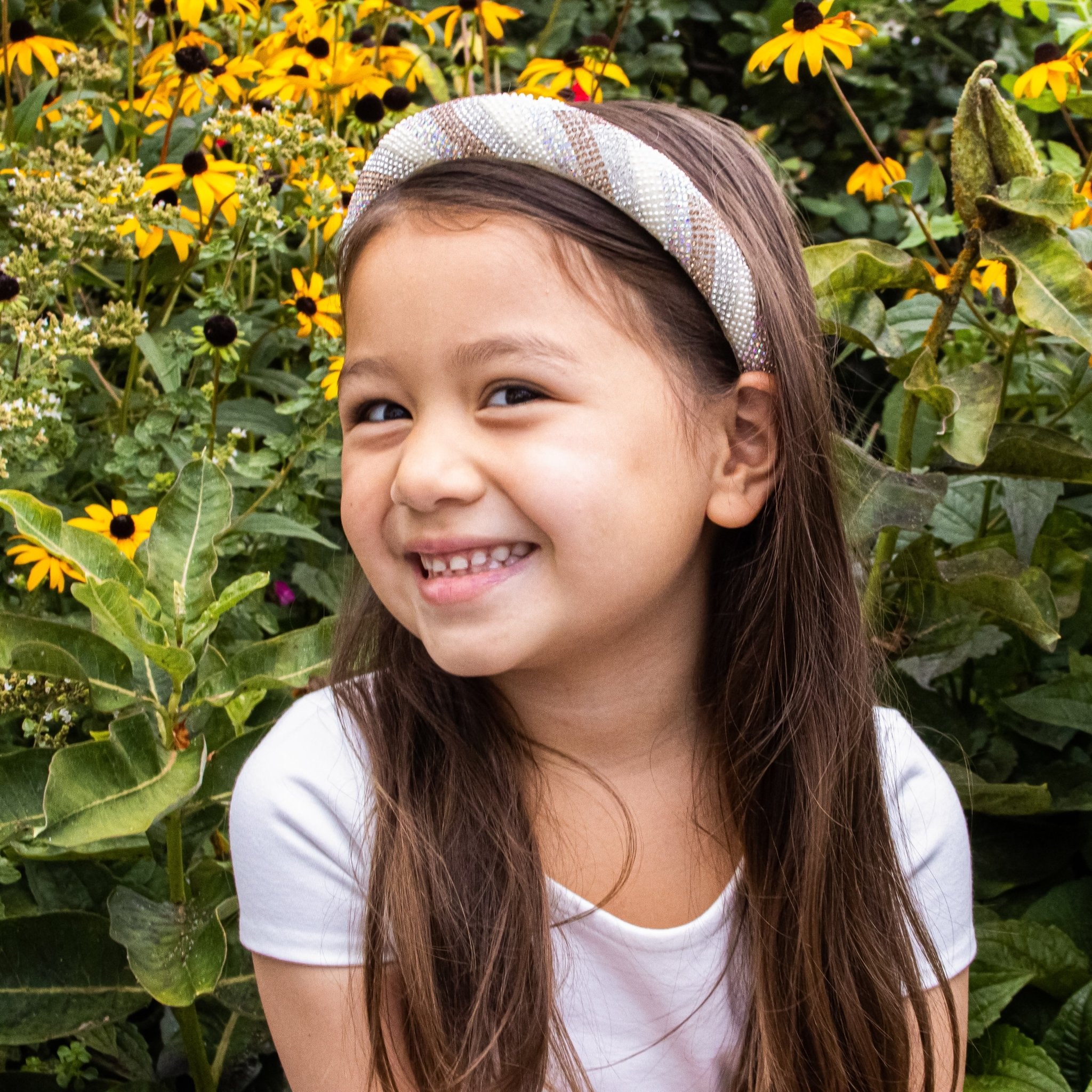 Rhinestone Headband - Padded Hair Band - FROG SAC