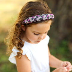 Rhinestone Headband - Padded Leopard Print Hair Band - FROG SAC