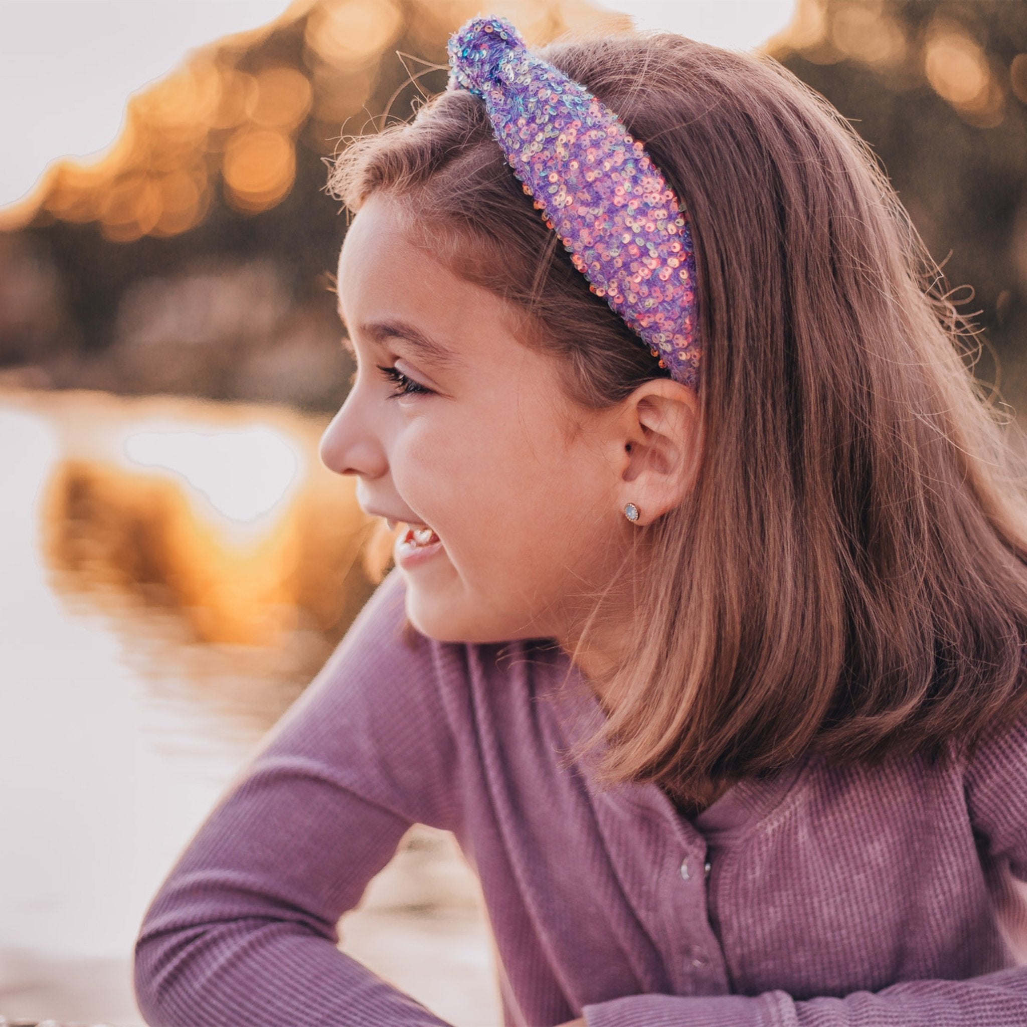 Sparkly Sequin Knot Headband - FROG SAC