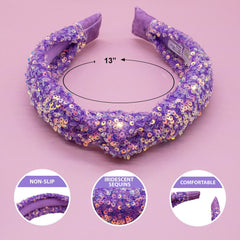 Sparkly Sequin Knot Headband - FROG SAC