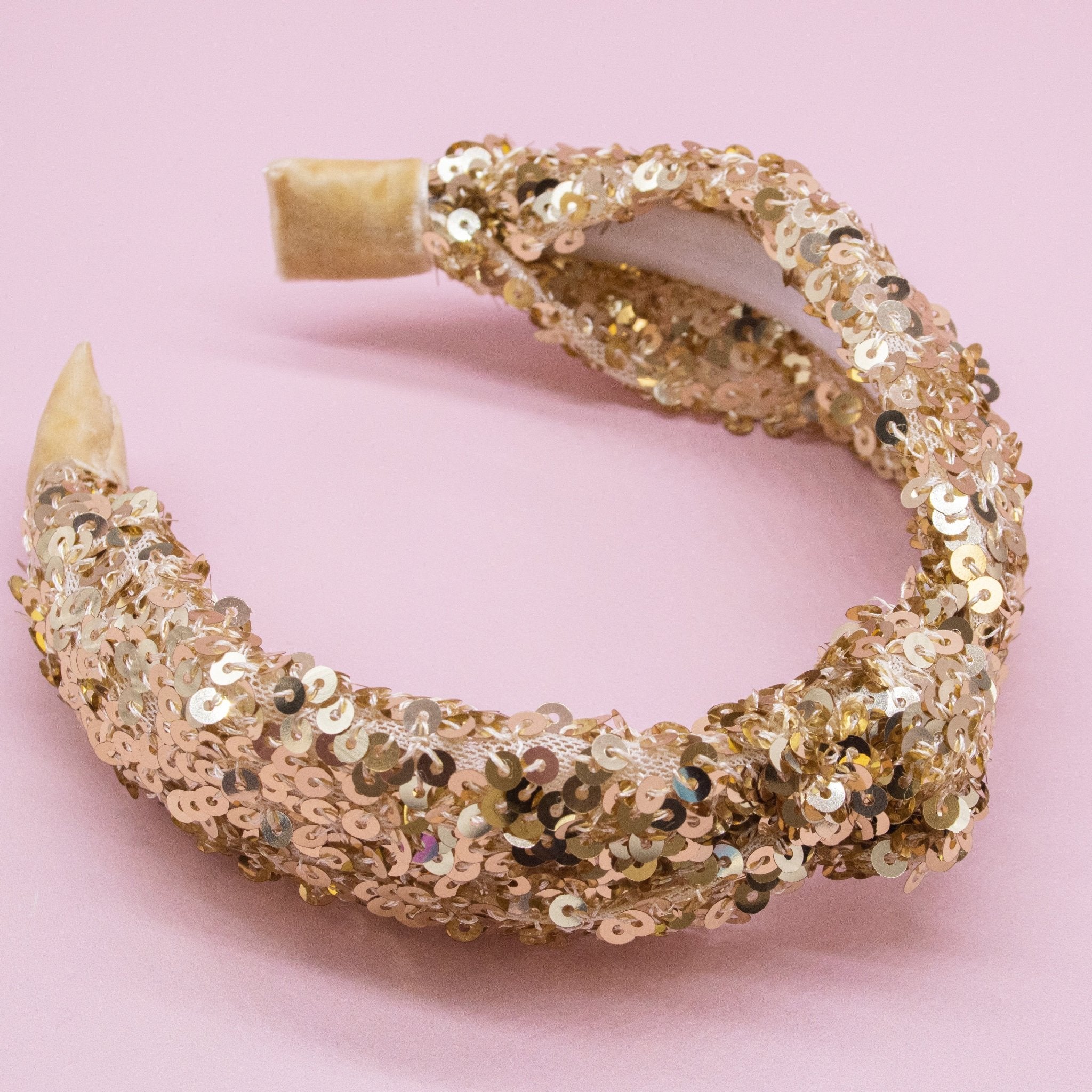 Sparkly Sequin Knot Headband - FROG SAC