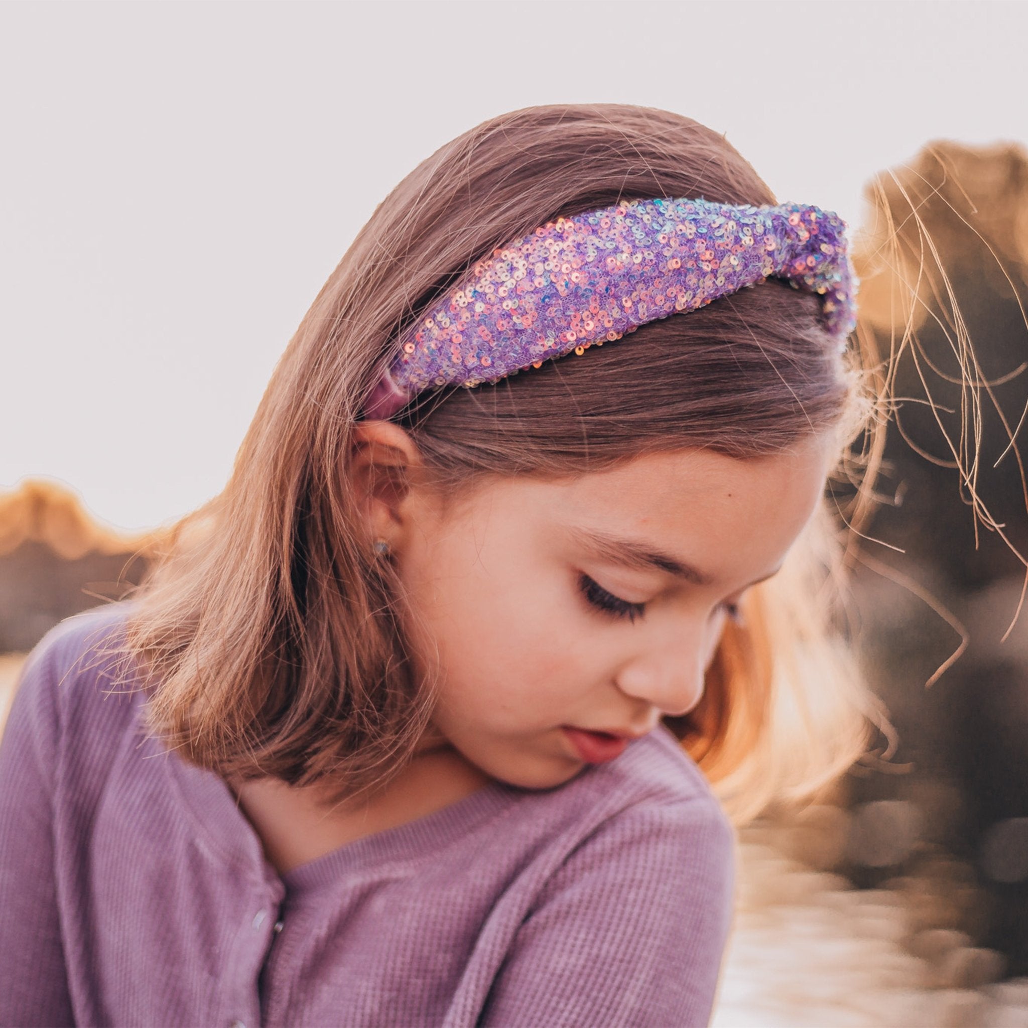 Sparkly Sequin Knot Headband - FROG SAC
