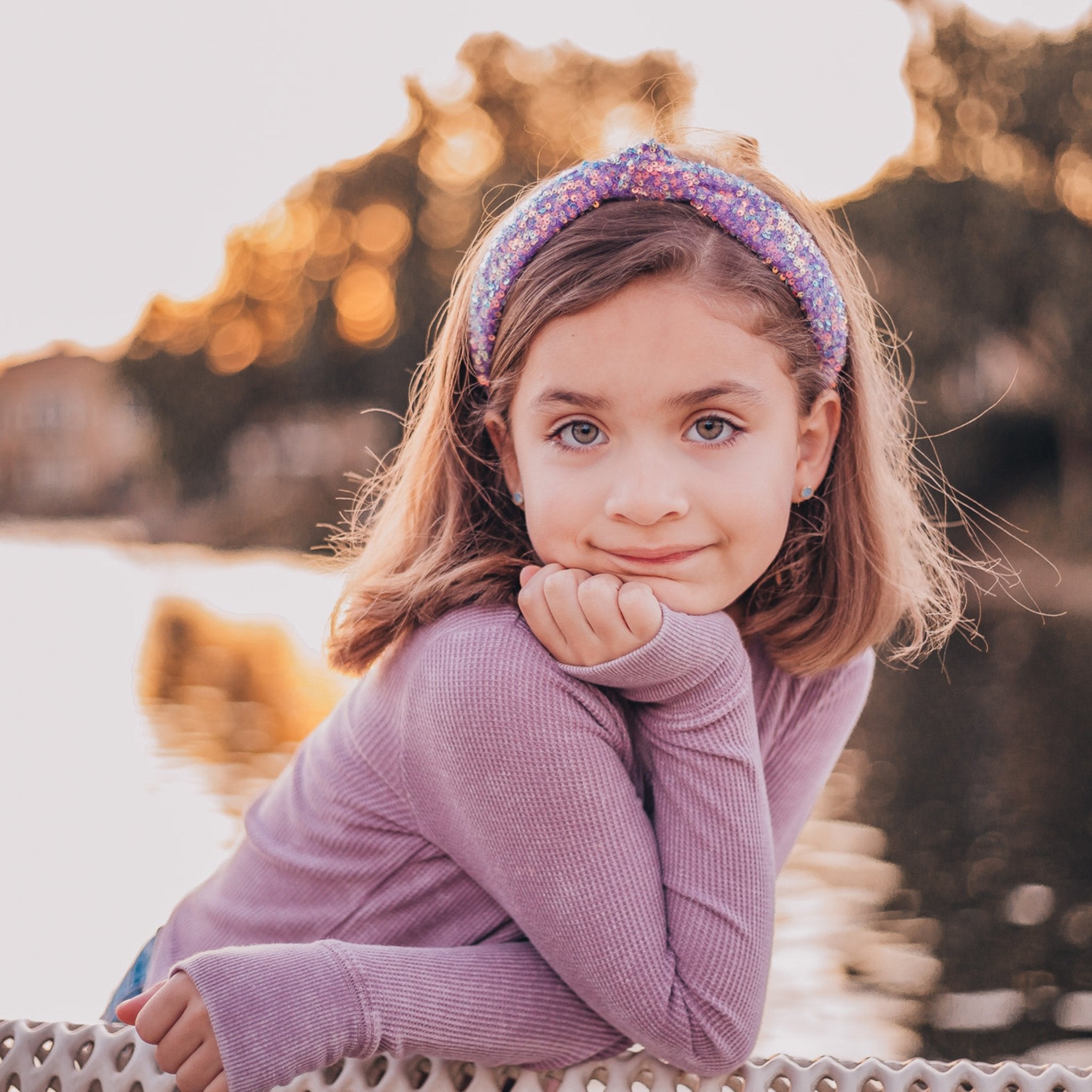 Sparkly Sequin Knot Headband - FROG SAC