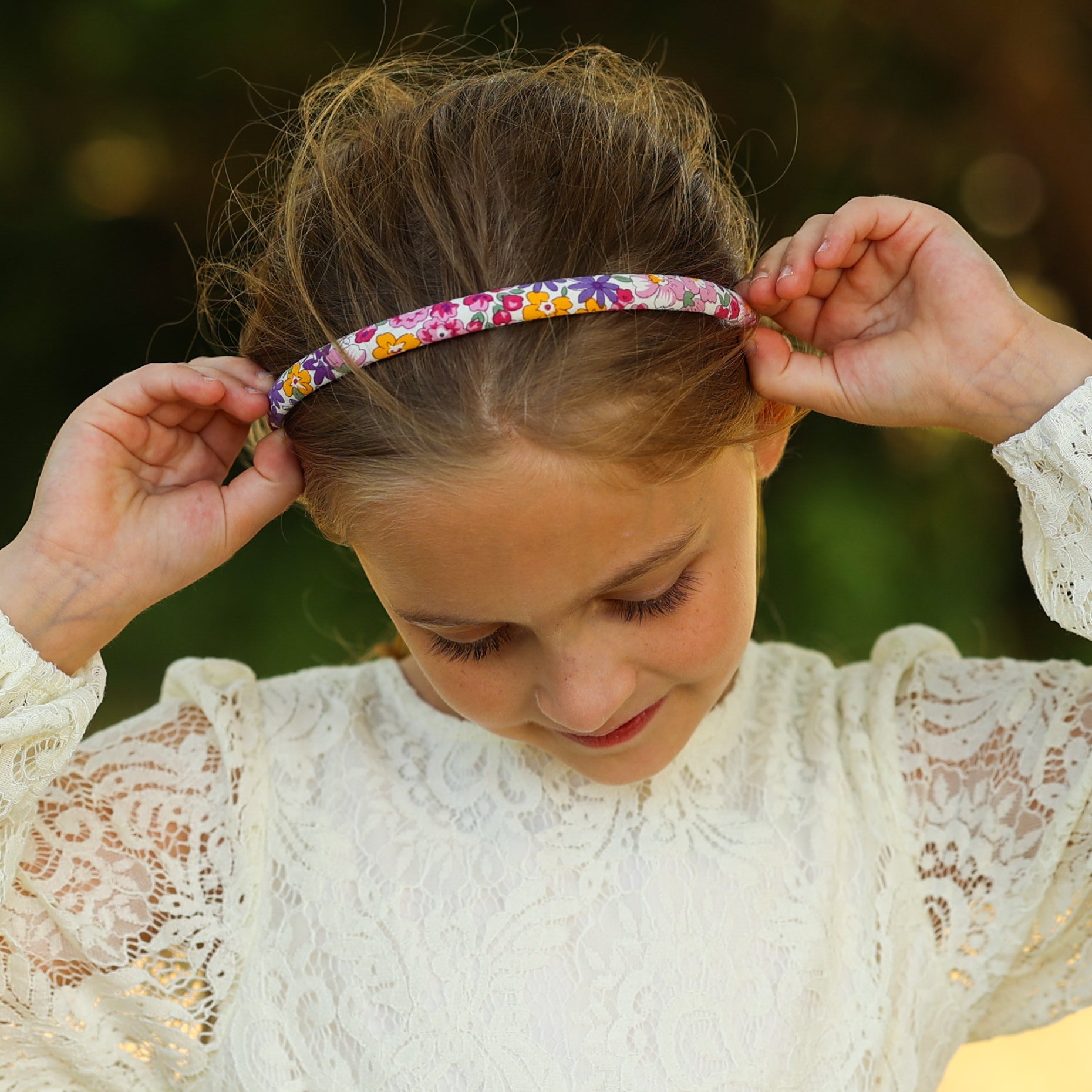 Thin Floral Headbands - 6 Pack - FROG SAC