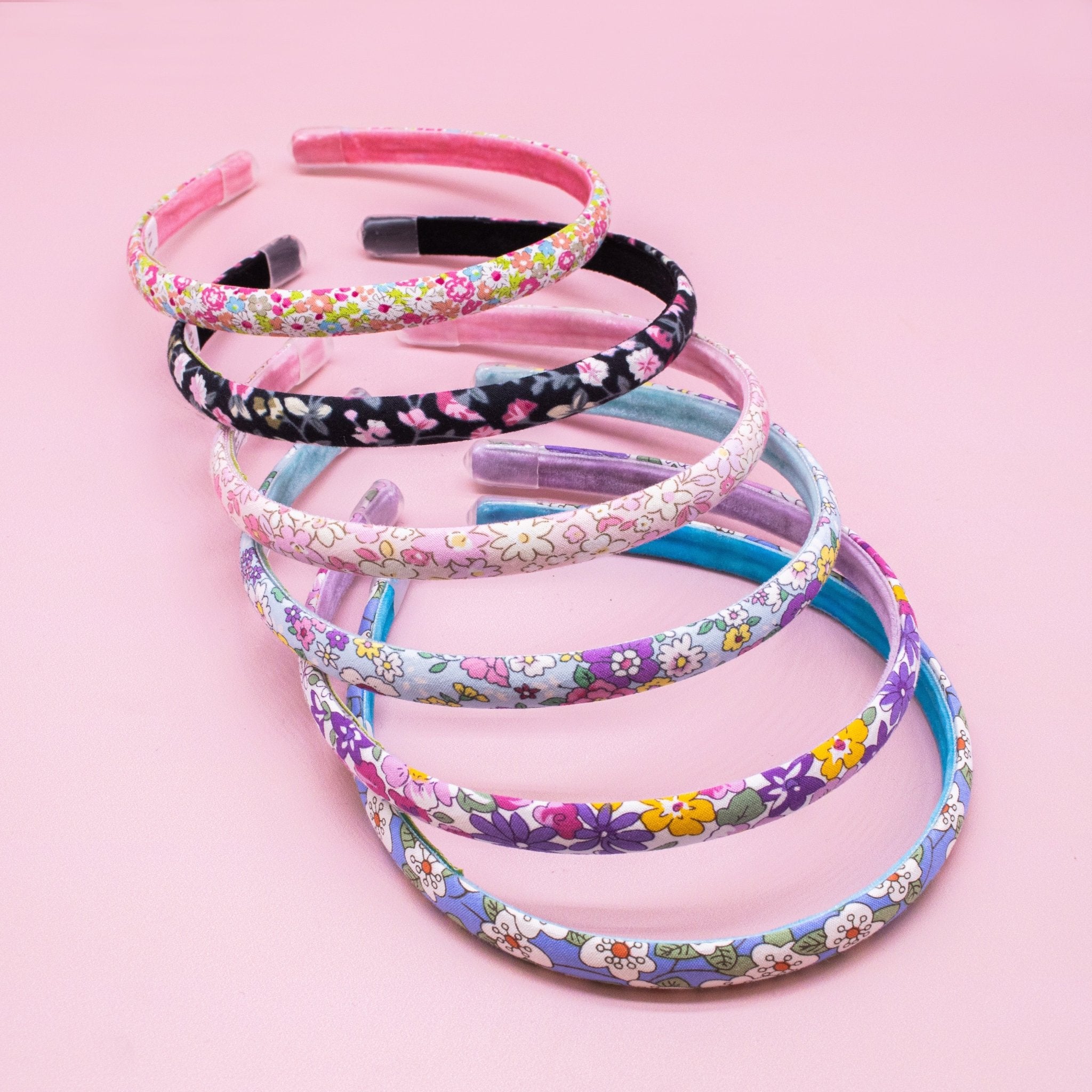 Thin Floral Headbands - 6 Pack - FROG SAC