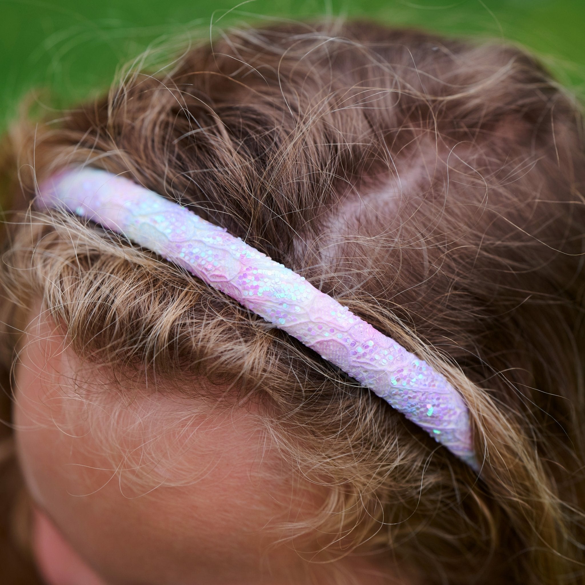 Thin Glitter Lace Headbands - 4 Pack - FROG SAC