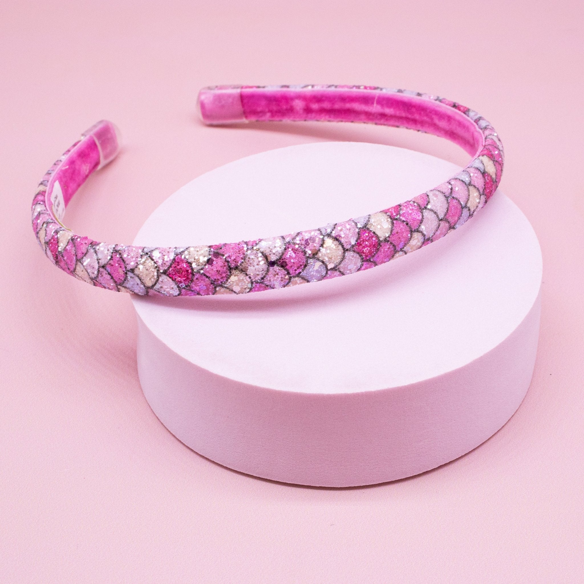 Thin Mermaid Glitter Headbands - 6 Pack - FROG SAC