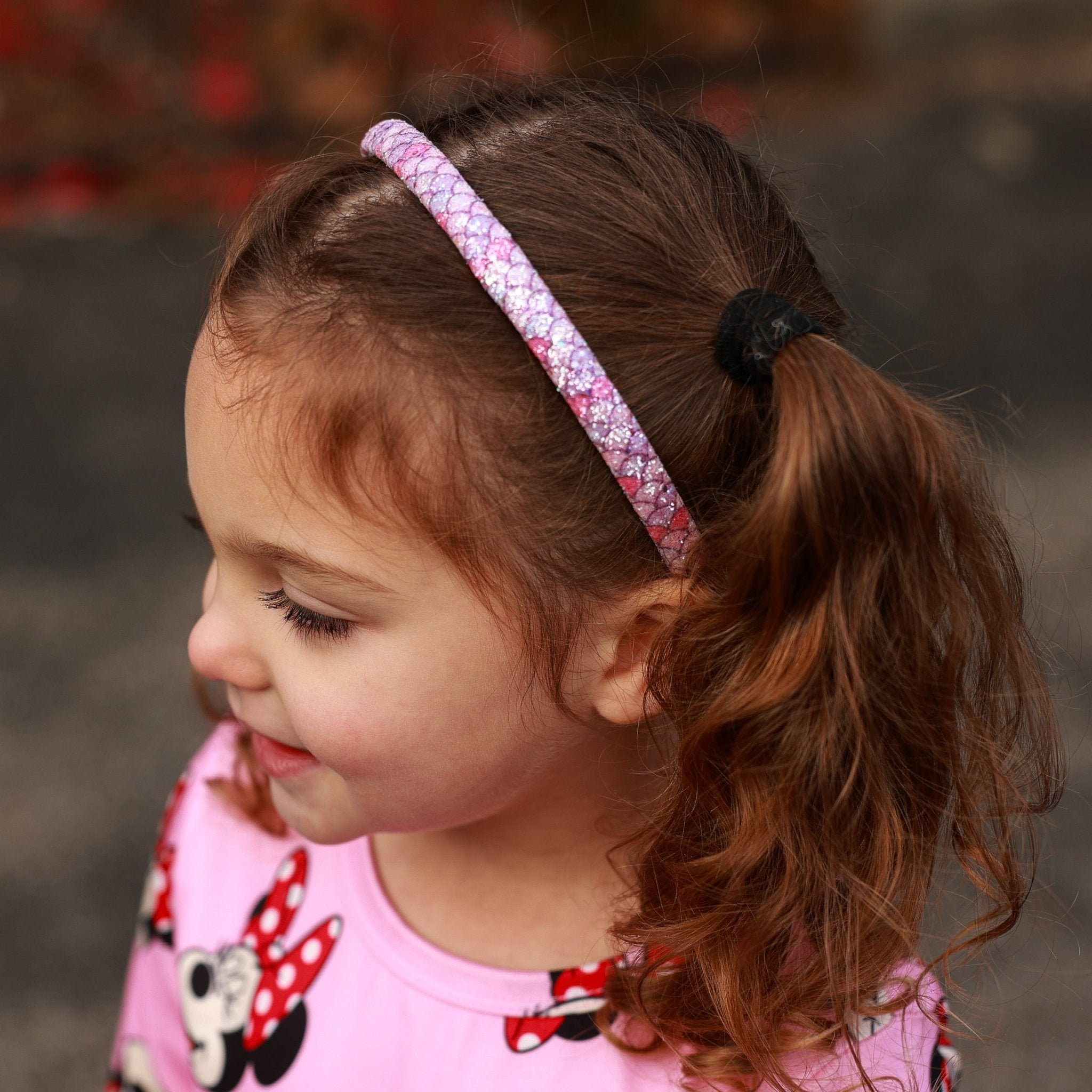 Thin Mermaid Glitter Headbands - 6 Pack - FROG SAC