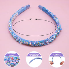 Thin Sequin Headbands - 4 Pack - FROG SAC