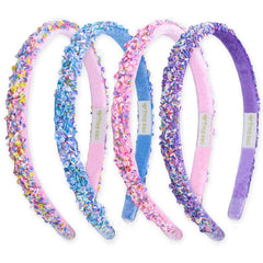 Thin Sequin Headbands - 4 Pack - FROG SAC