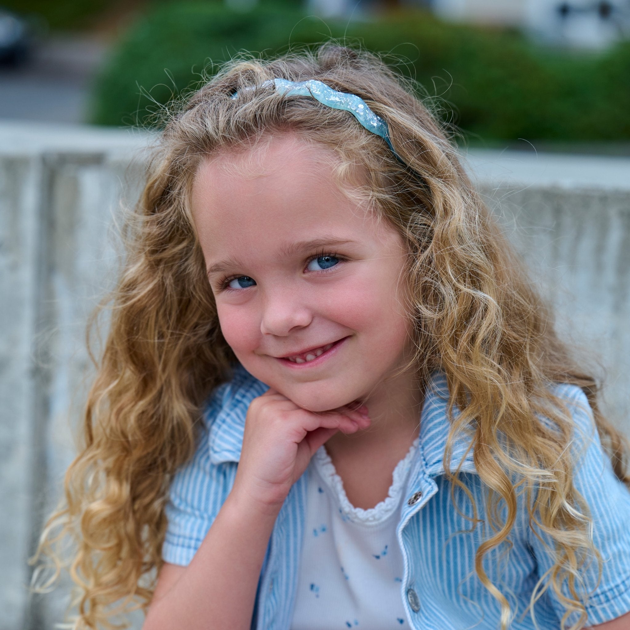 Thin Wavy Glitter Headbands - 4 Pack - FROG SAC