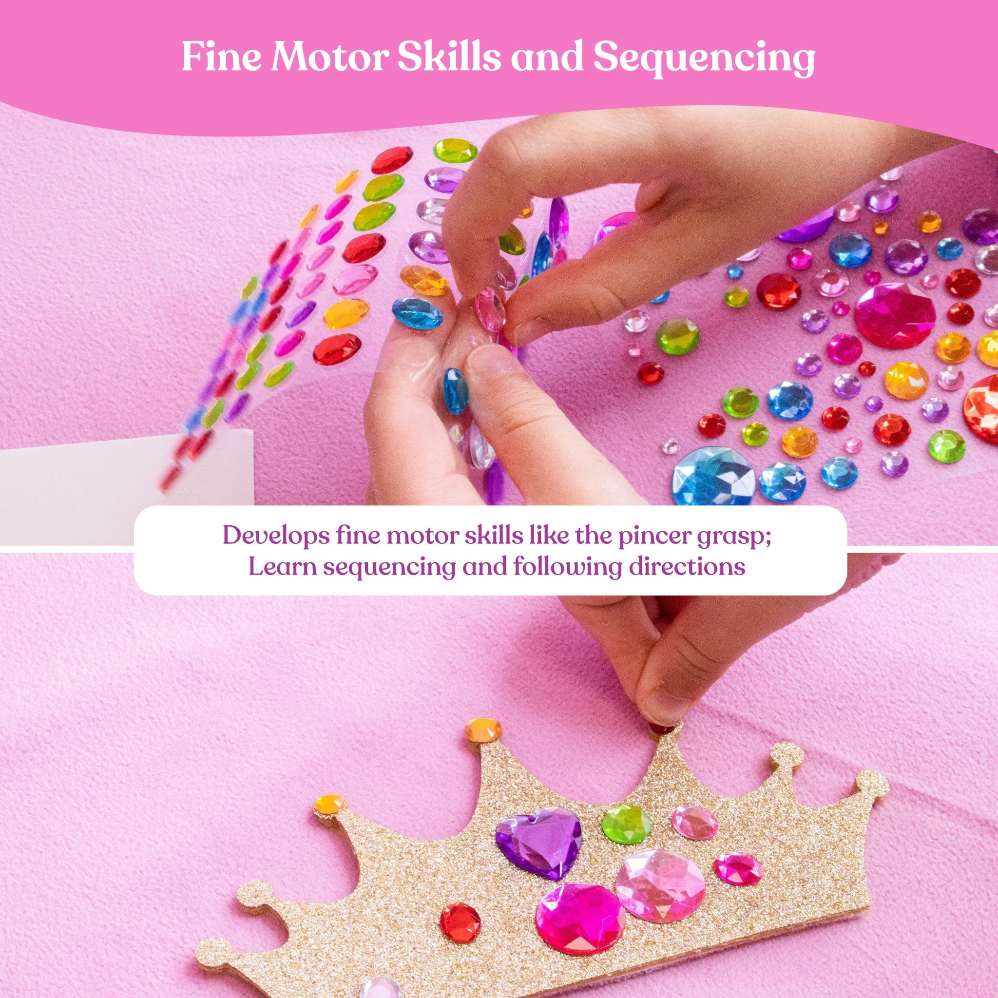 Tiara Crown Headband Making Kit - DIY Craft for Kids - FROG SAC