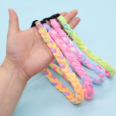 Adjustable Braided Headbands - Tie Dye 4 Pack - FROG SAC
