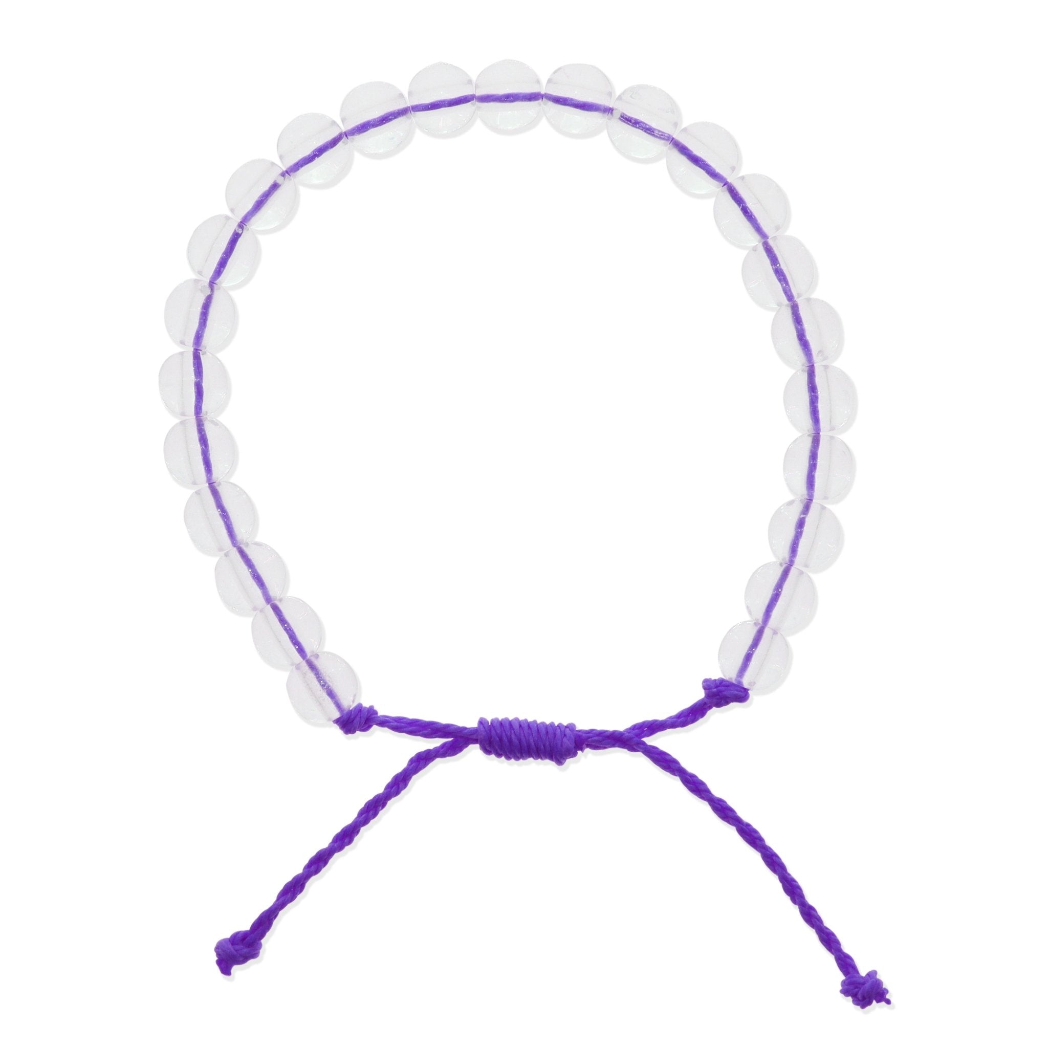 Adjustable Clear Beaded Bracelet - FROG SAC