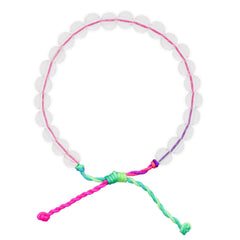 Adjustable Clear Beaded Bracelet - FROG SAC