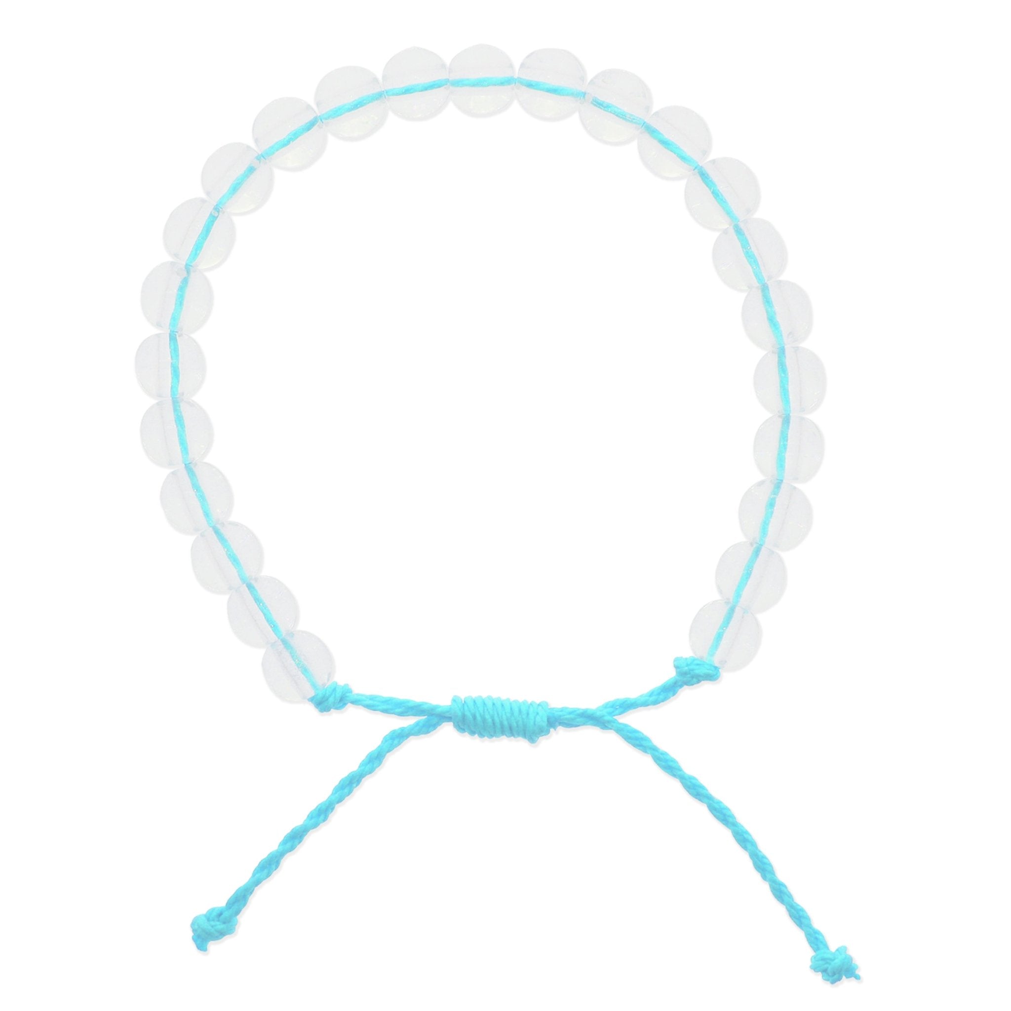 Adjustable Clear Beaded Bracelet - FROG SAC
