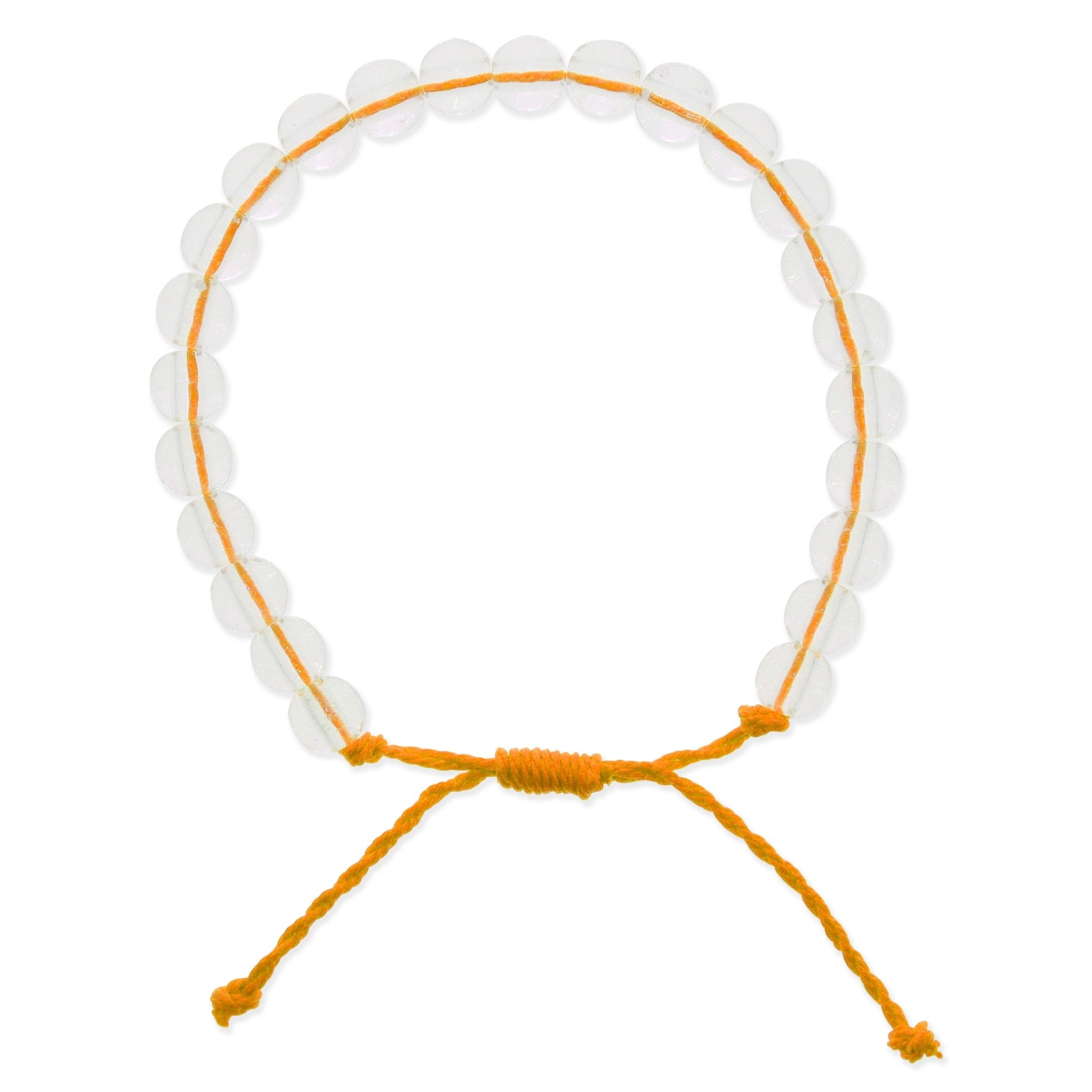 Adjustable Clear Beaded Bracelet - FROG SAC