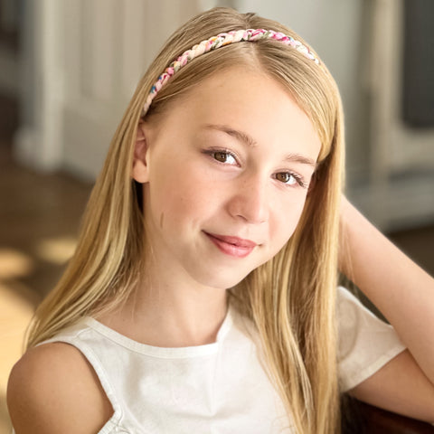 Adjustable Floral Braided Headbands - 4 Pack - FROG SAC