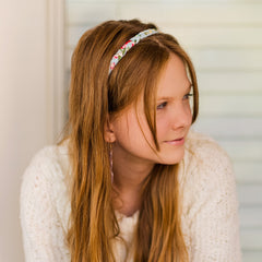 Adjustable Floral Braided Headbands - 4 Pack - FROG SAC