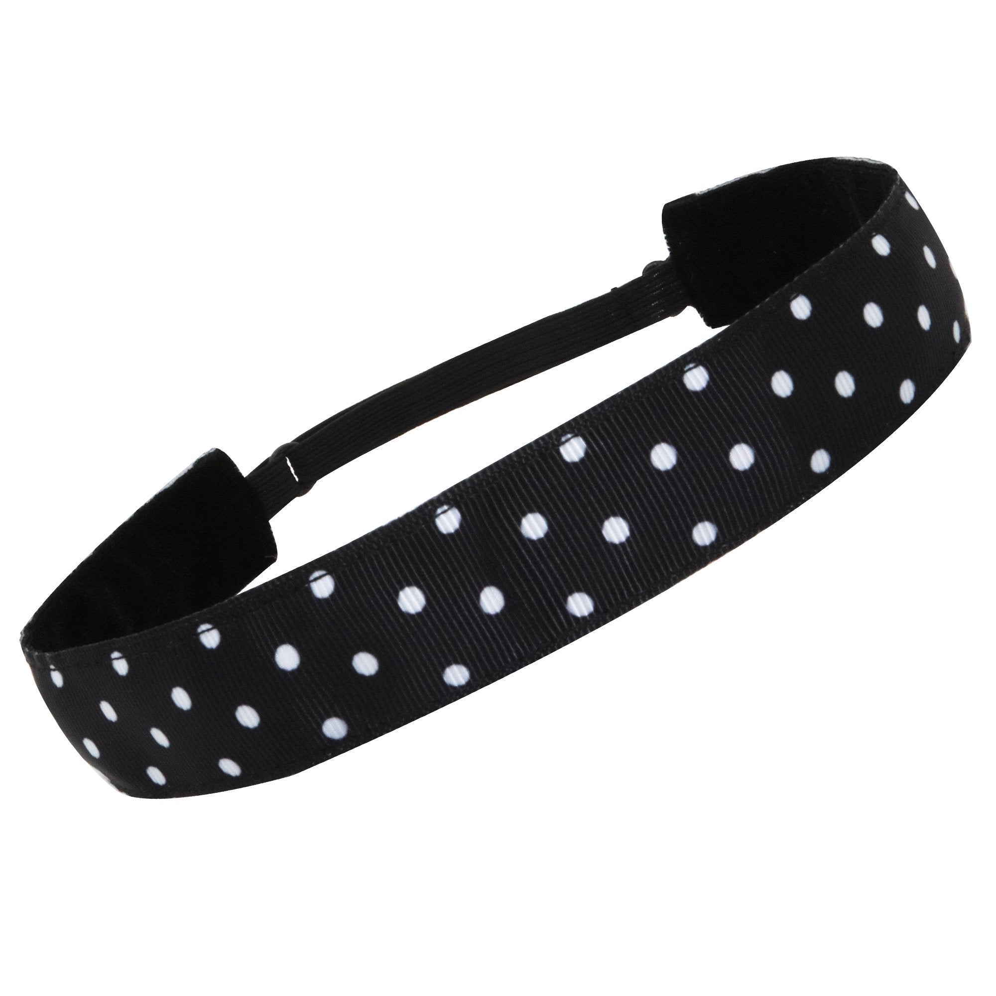 Adjustable No Slip Black & White Headband - FROG SAC