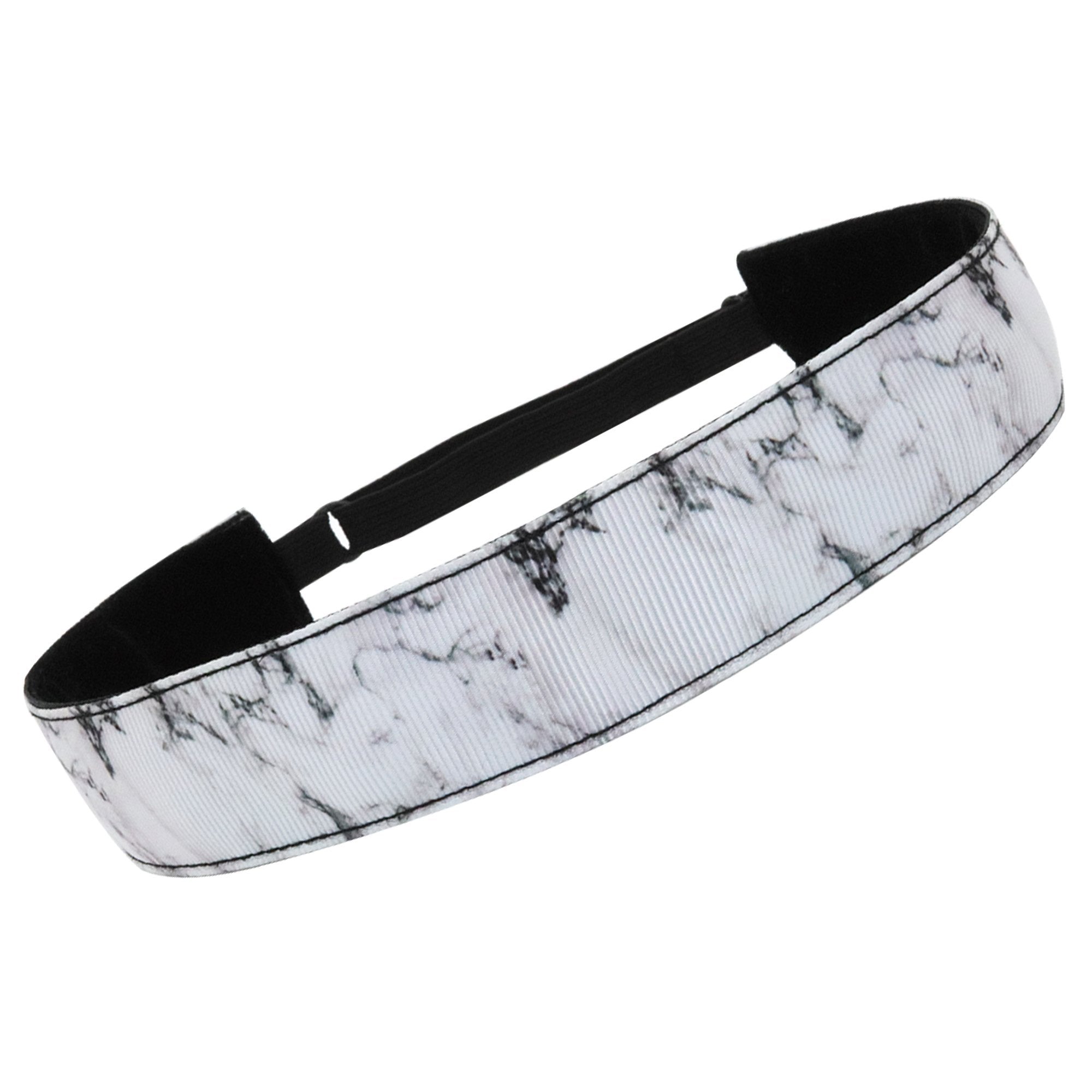 Adjustable No Slip Black & White Headband - FROG SAC